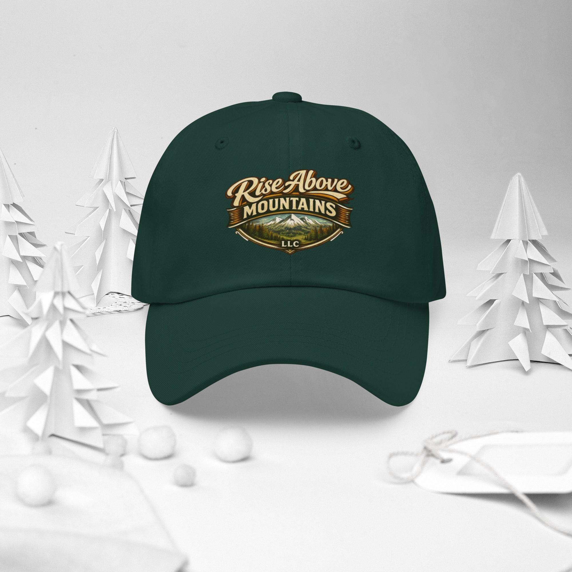 Rise Above Mountains LLC ballcap hat - Rise Above Mountains LLC