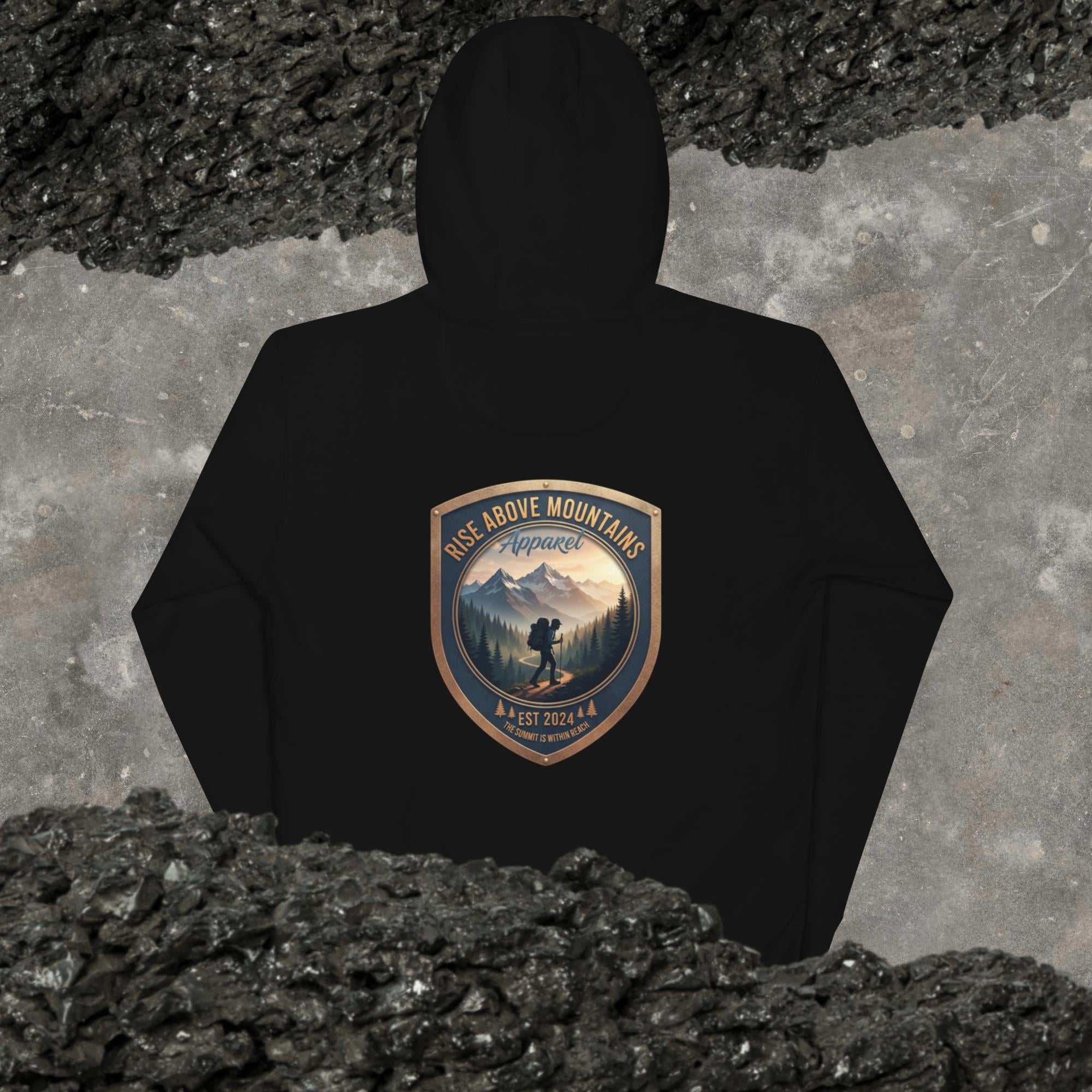 Unisex "The summit is within reach" Hoodie - Rise Above Mountains LLC