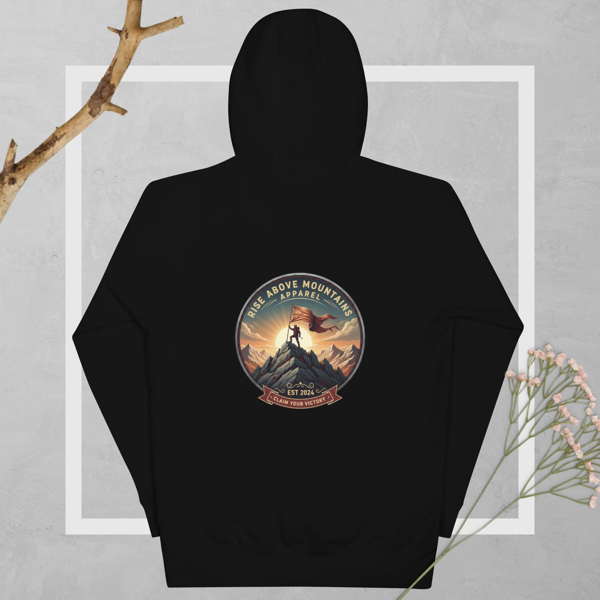 Unisex "Claim your victory" Hoodie - Rise Above Mountains LLC