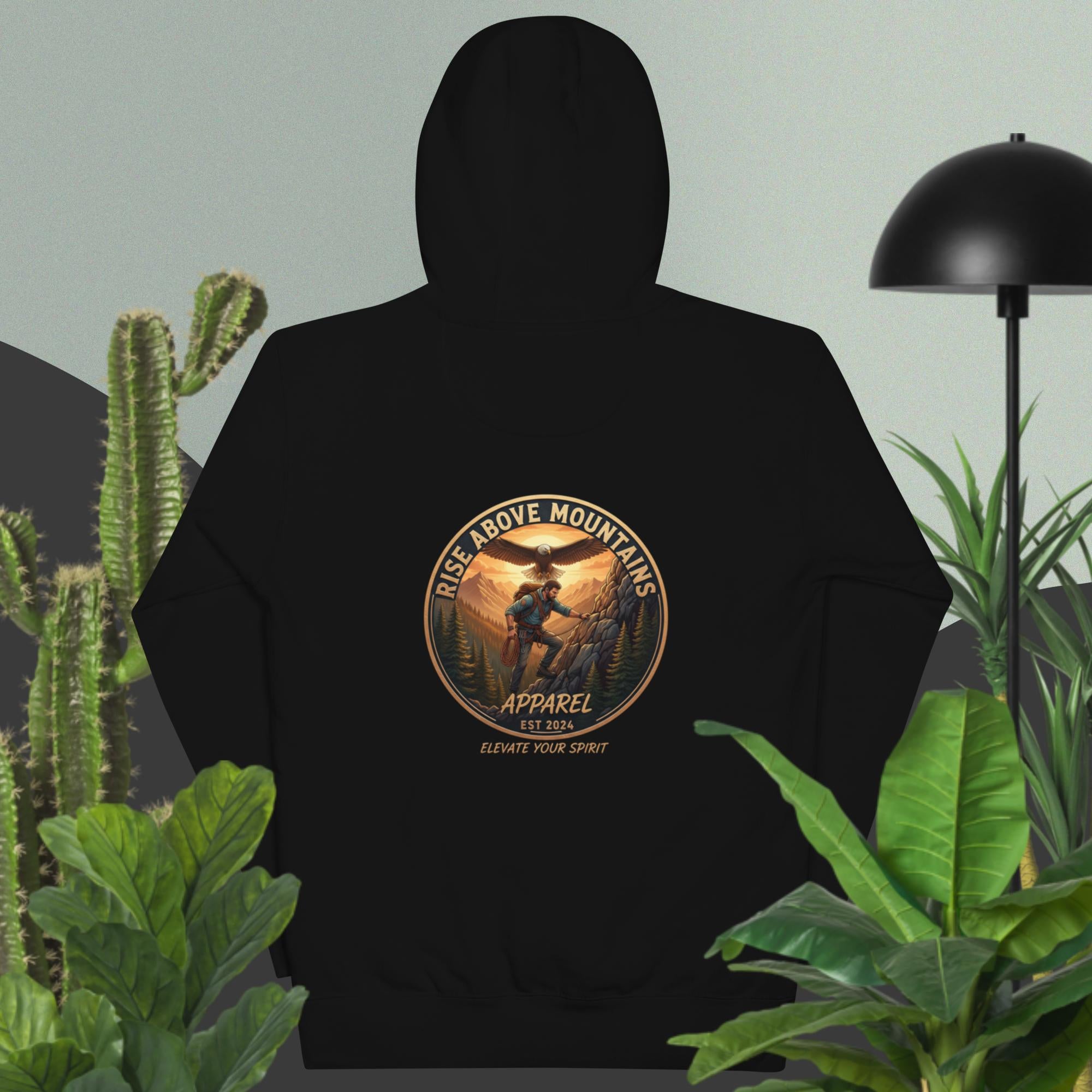 Unisex "Elevate your Spirit" Hoodie - Rise Above Mountains LLC