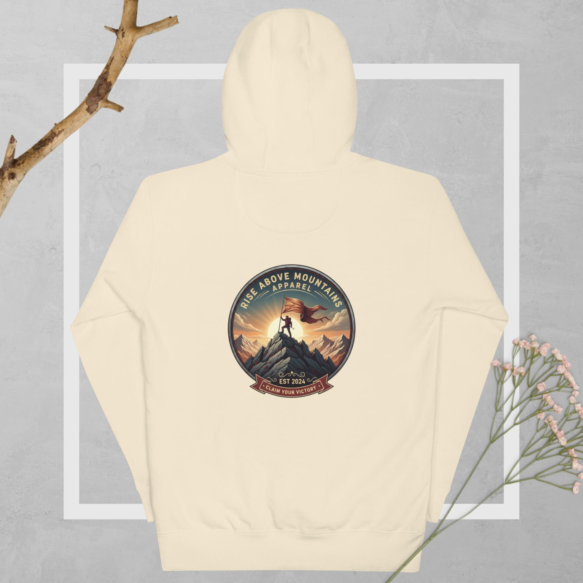 Unisex "Claim your victory" Hoodie - Rise Above Mountains LLC