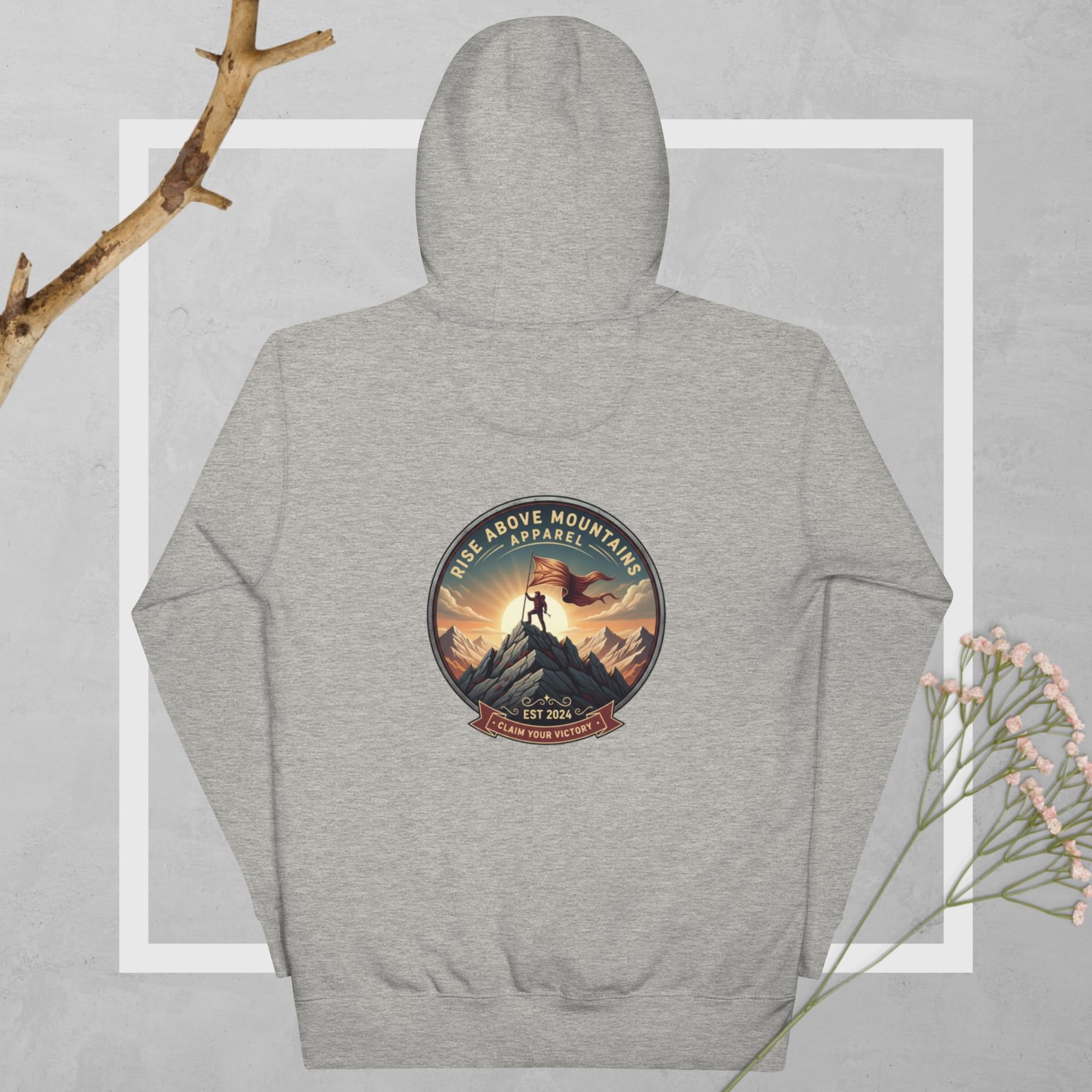 Unisex "Claim your victory" Hoodie - Rise Above Mountains LLC