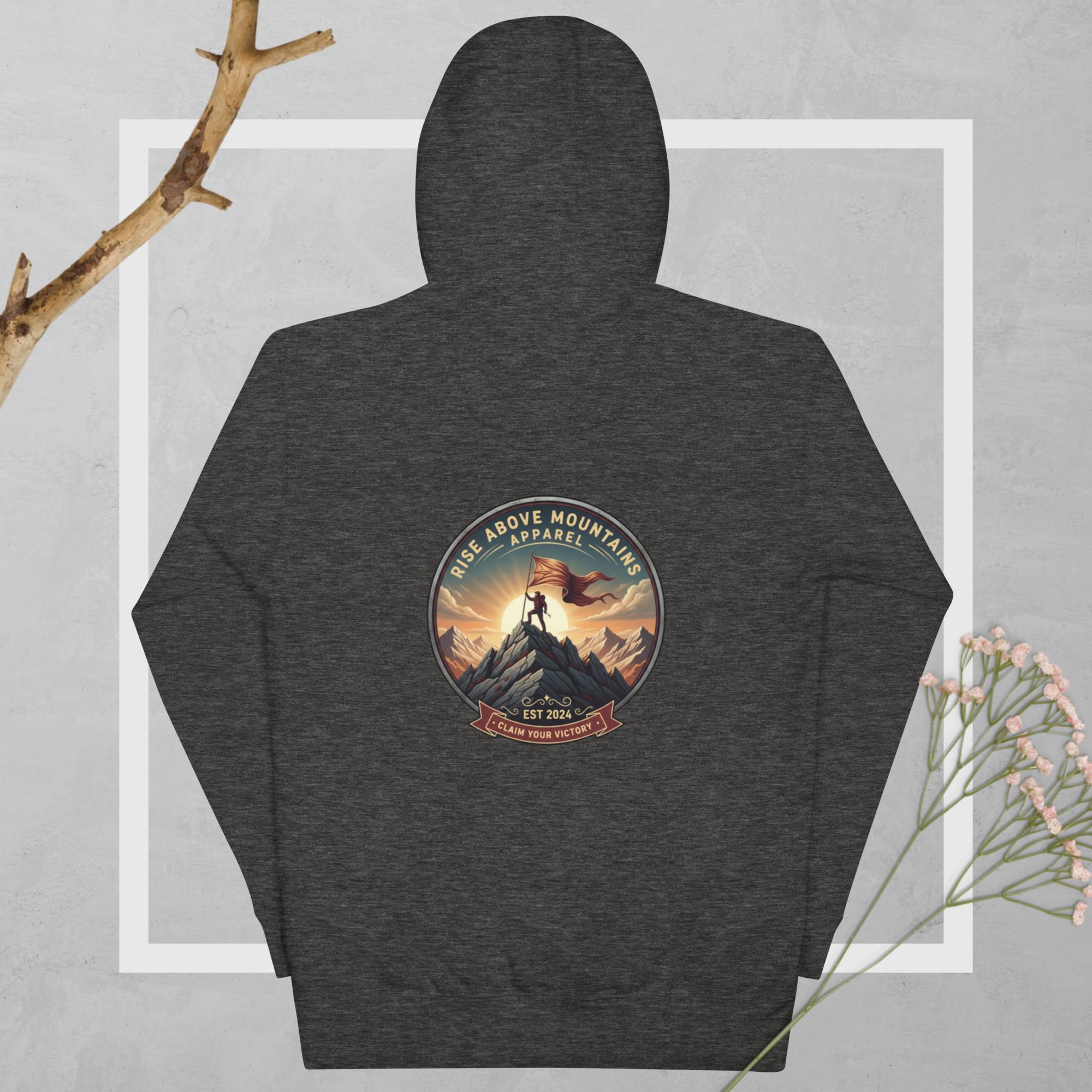 Unisex "Claim your victory" Hoodie - Rise Above Mountains LLC
