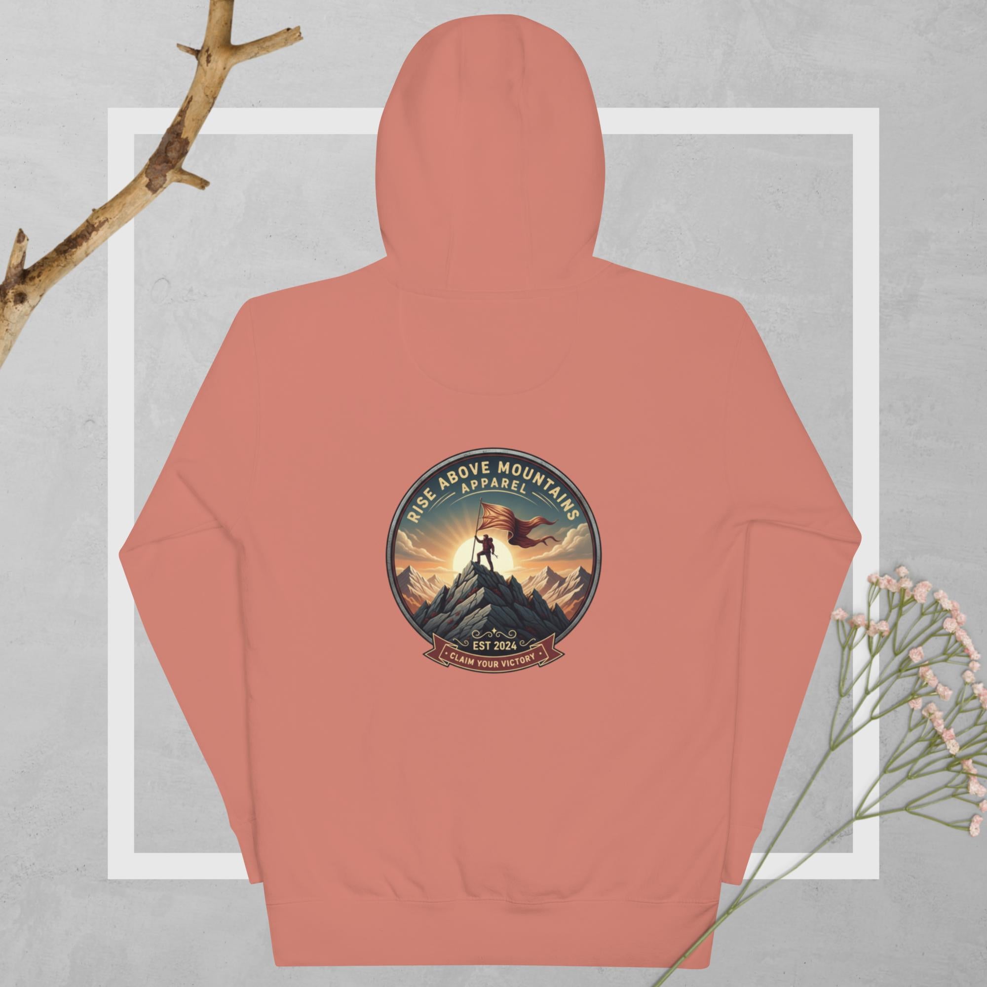Unisex "Claim your victory" Hoodie - Rise Above Mountains LLC
