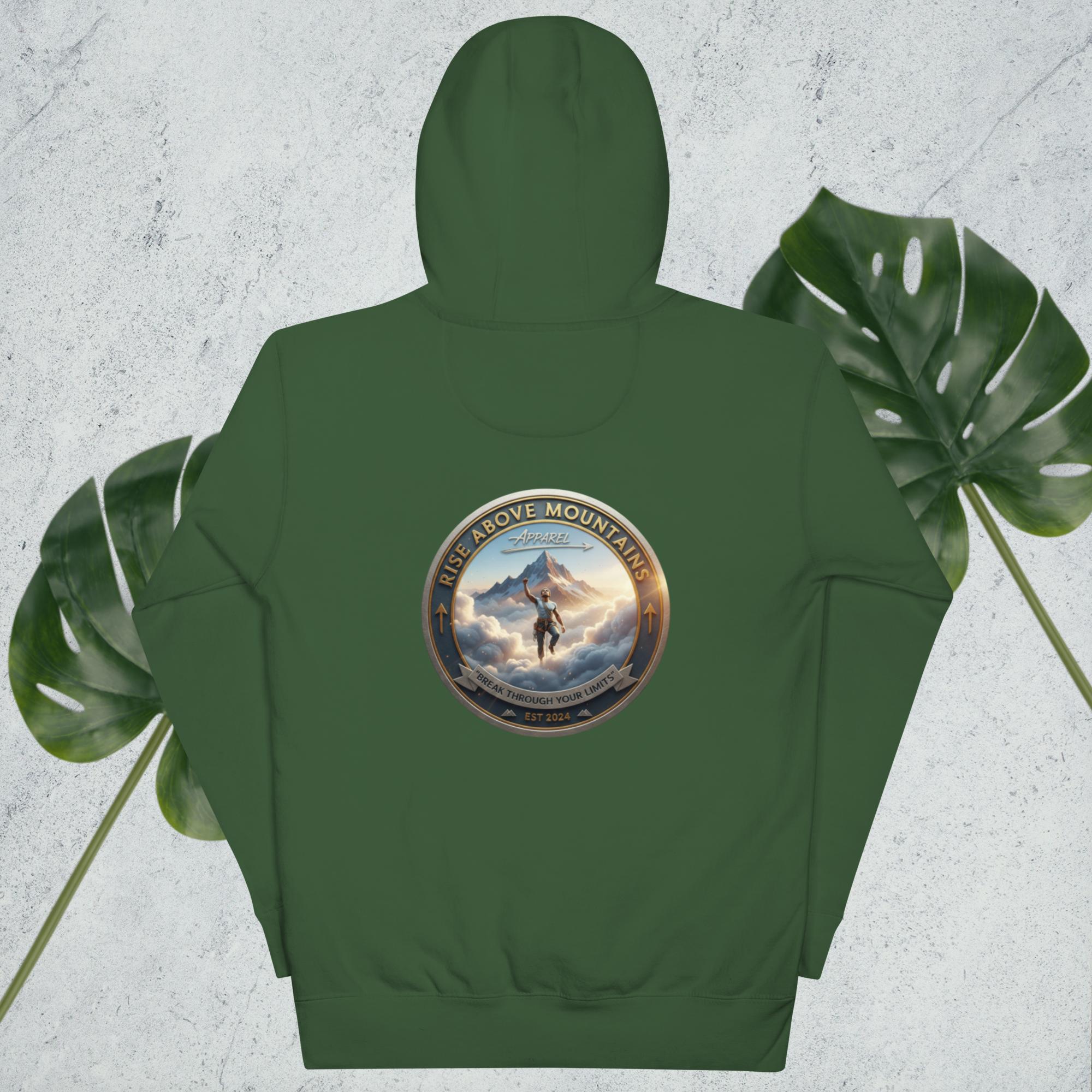 Unisex "Break through your limits" Hoodie - Rise Above Mountains LLC