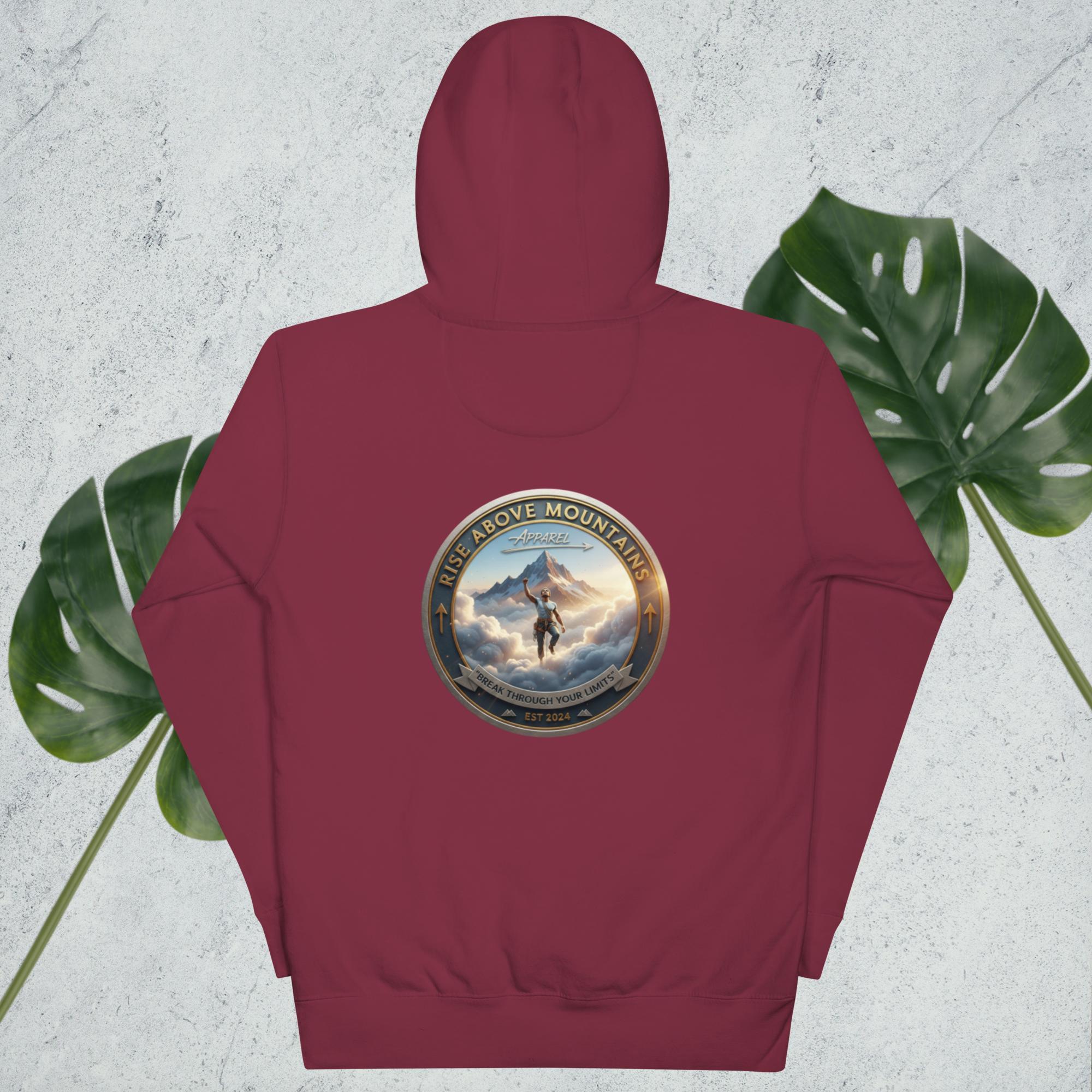 Unisex "Break through your limits" Hoodie - Rise Above Mountains LLC