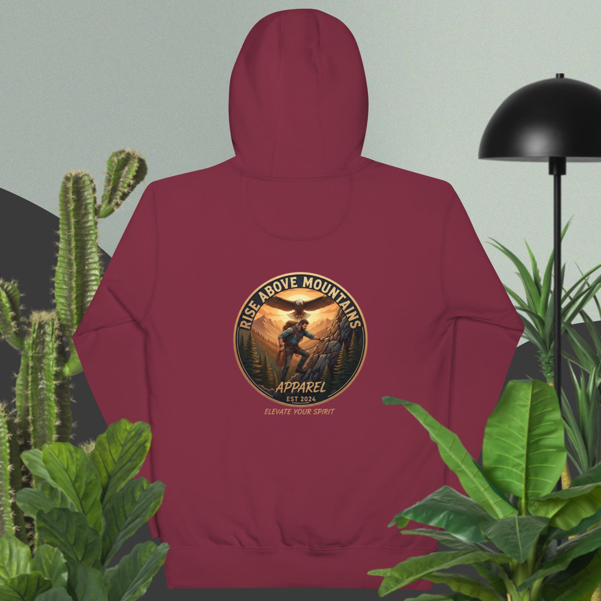 Unisex "Elevate your Spirit" Hoodie - Rise Above Mountains LLC