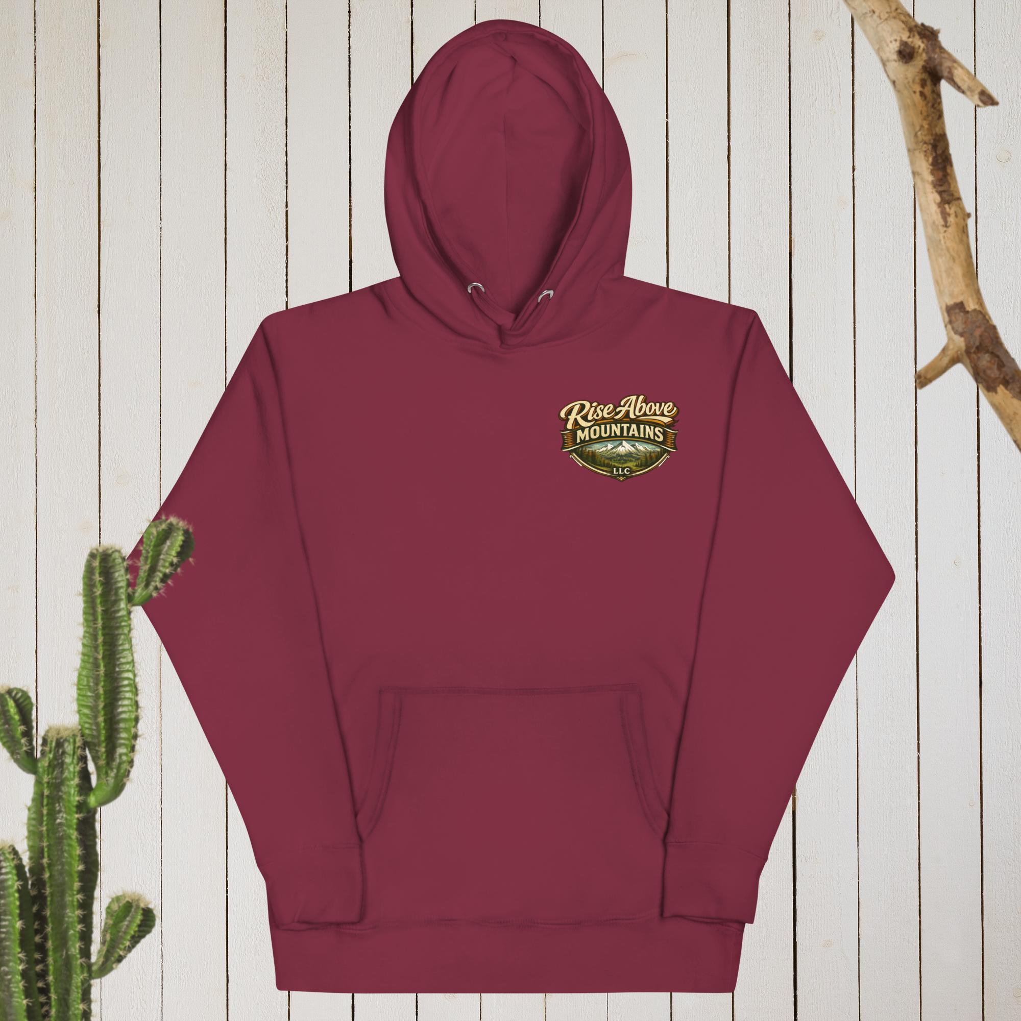 Unisex "Courage over comfort" Hoodie - Rise Above Mountains LLC