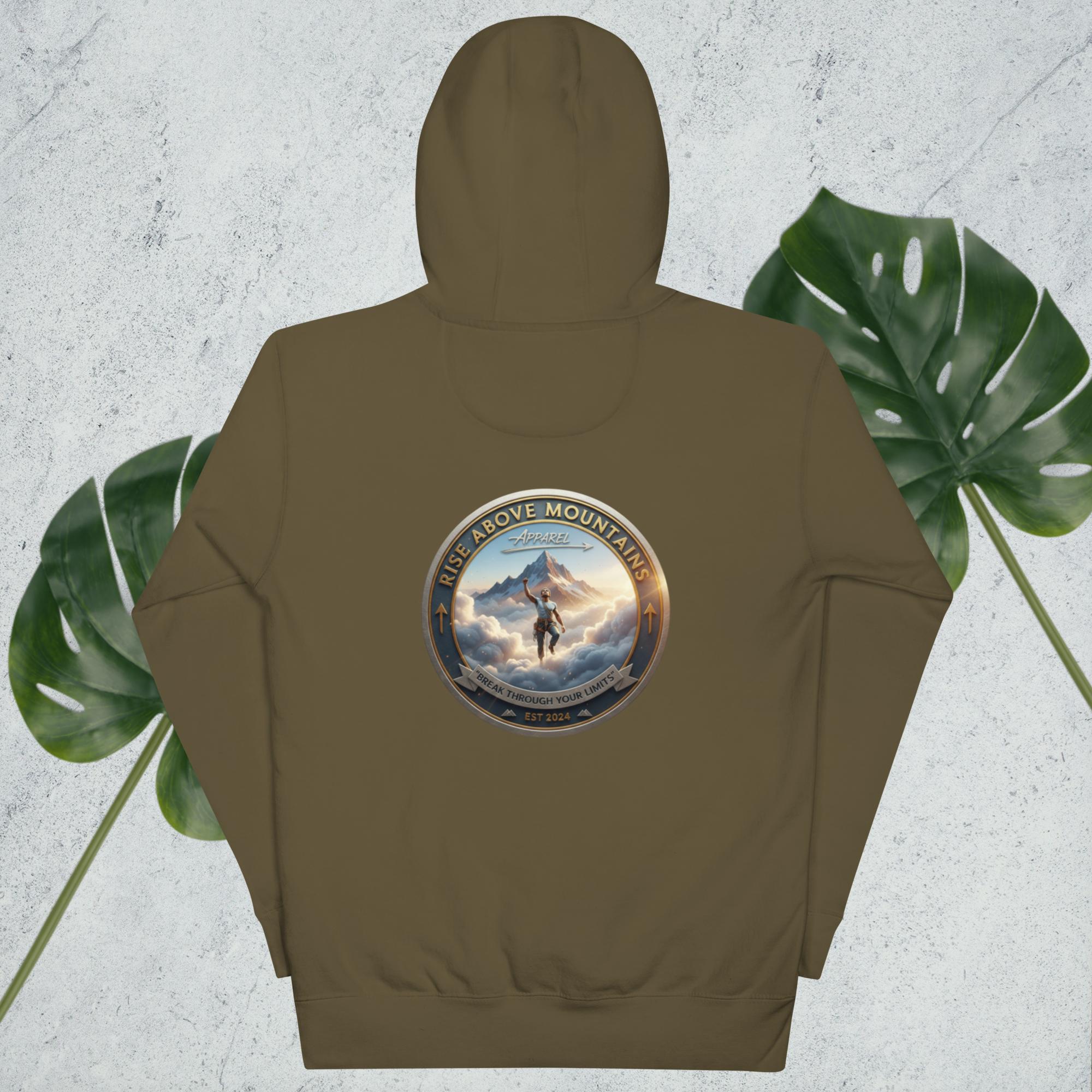 Unisex "Break through your limits" Hoodie - Rise Above Mountains LLC