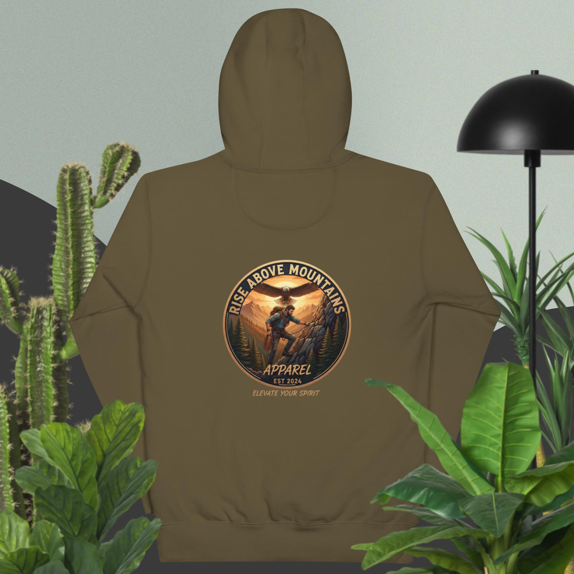 Unisex "Elevate your Spirit" Hoodie - Rise Above Mountains LLC