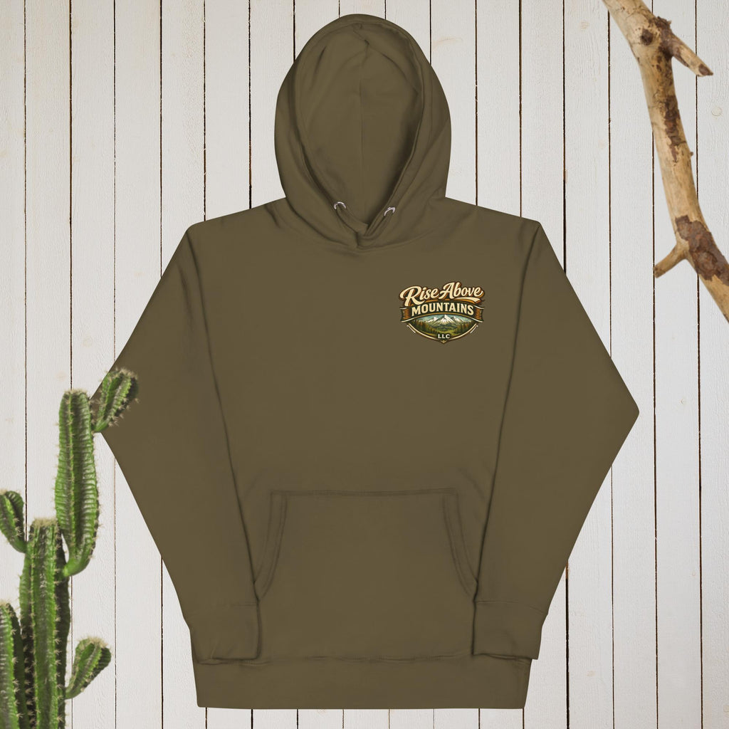 Unisex "Courage over comfort" Hoodie - Rise Above Mountains LLC