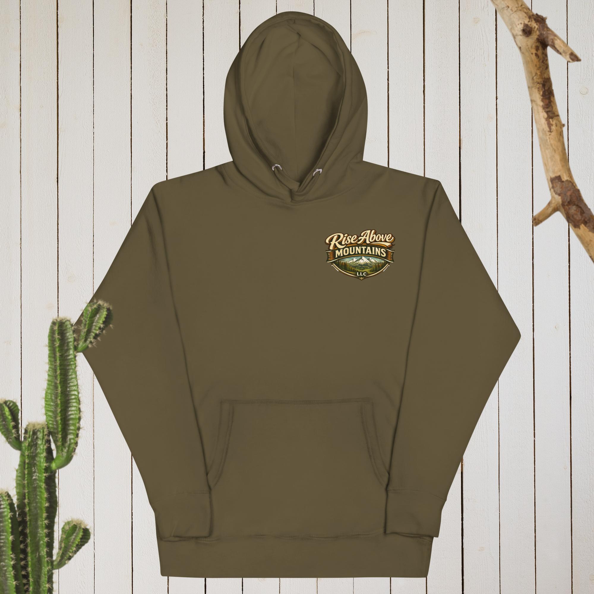 Unisex "Courage over comfort" Hoodie - Rise Above Mountains LLC