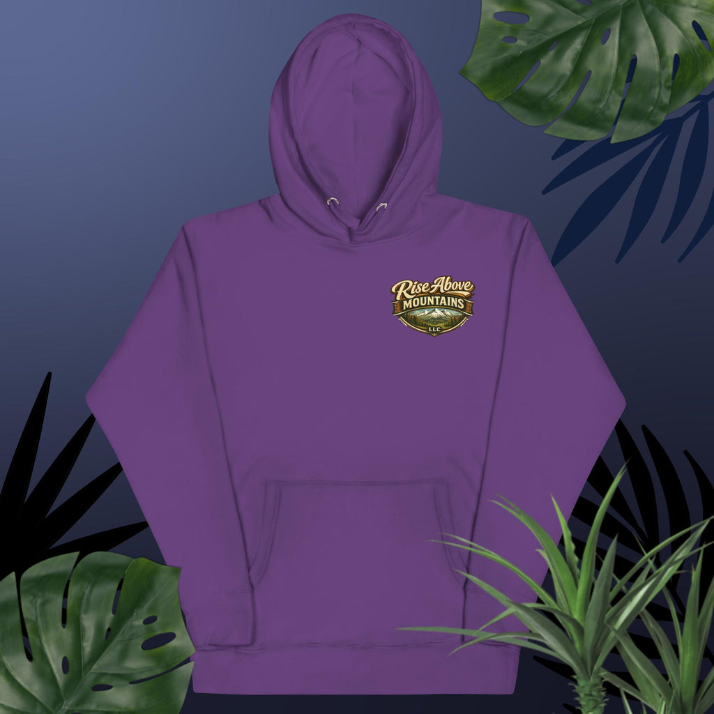 Unisex "Rise above adversity" Hoodie - Rise Above Mountains LLC