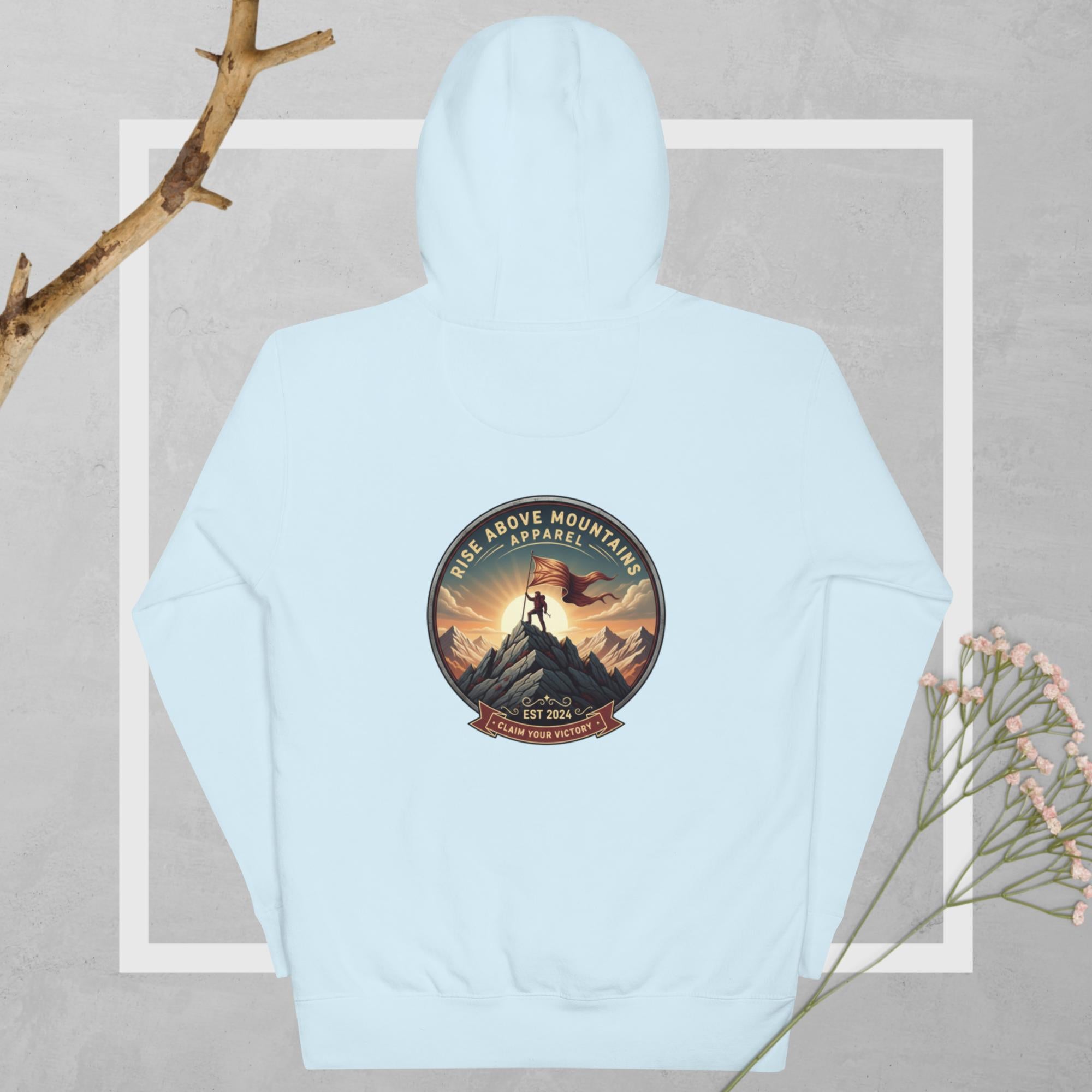 Unisex "Claim your victory" Hoodie - Rise Above Mountains LLC