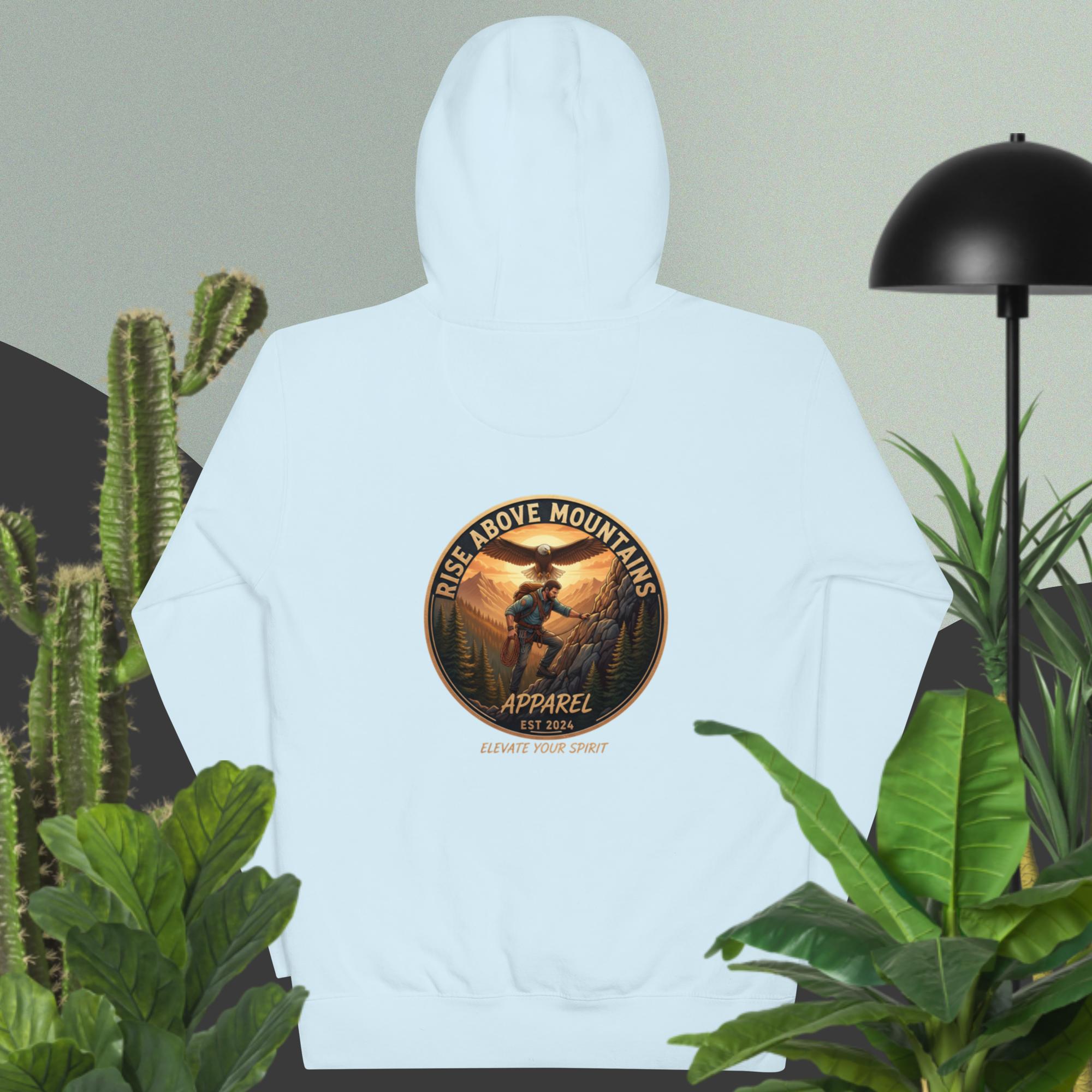 Unisex "Elevate your Spirit" Hoodie - Rise Above Mountains LLC