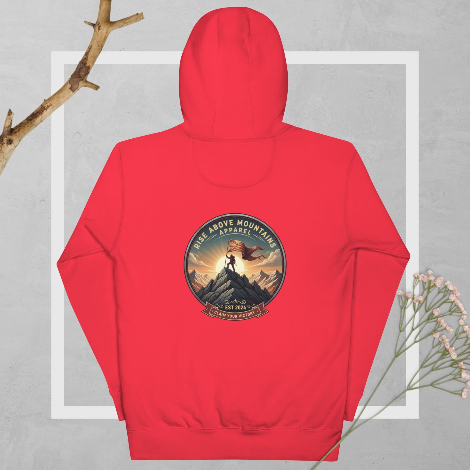 Unisex "Claim your victory" Hoodie - Rise Above Mountains LLC