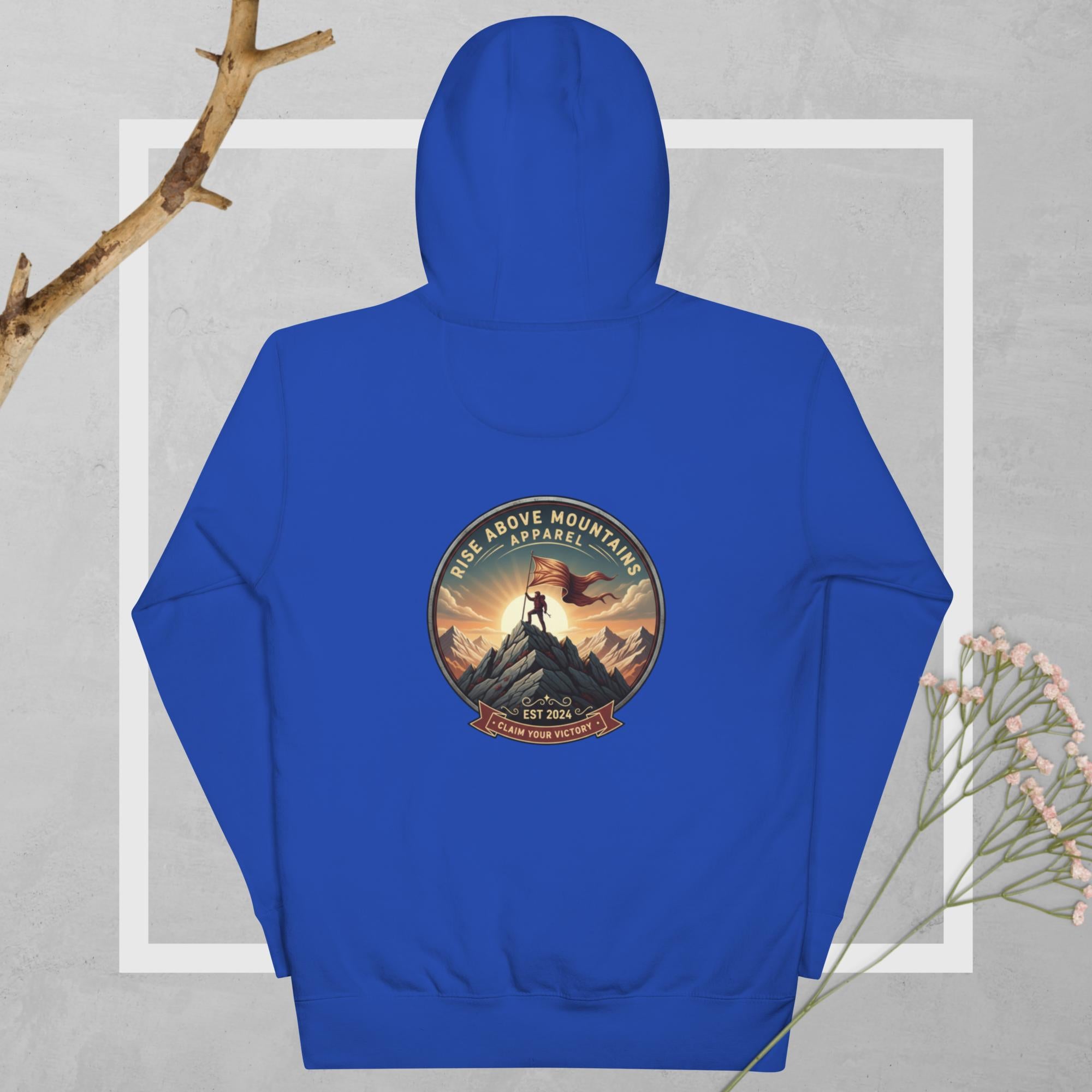 Unisex "Claim your victory" Hoodie - Rise Above Mountains LLC