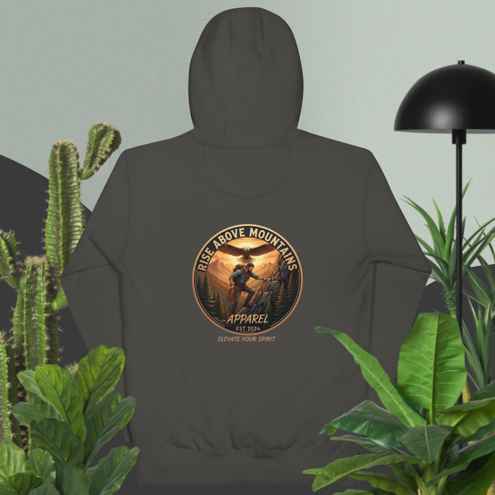 Unisex "Elevate your Spirit" Hoodie - Rise Above Mountains LLC