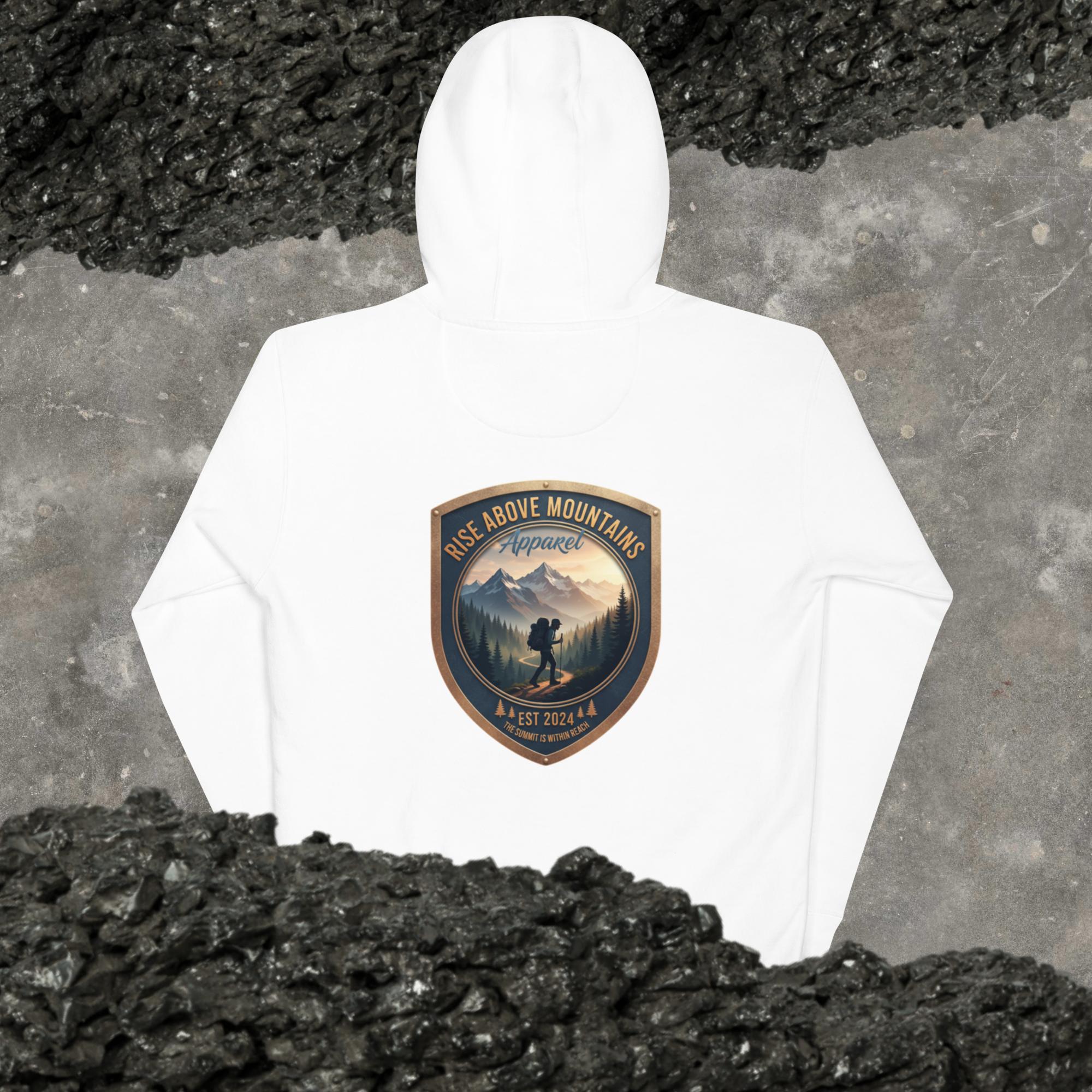 Unisex "The summit is within reach" Hoodie - Rise Above Mountains LLC
