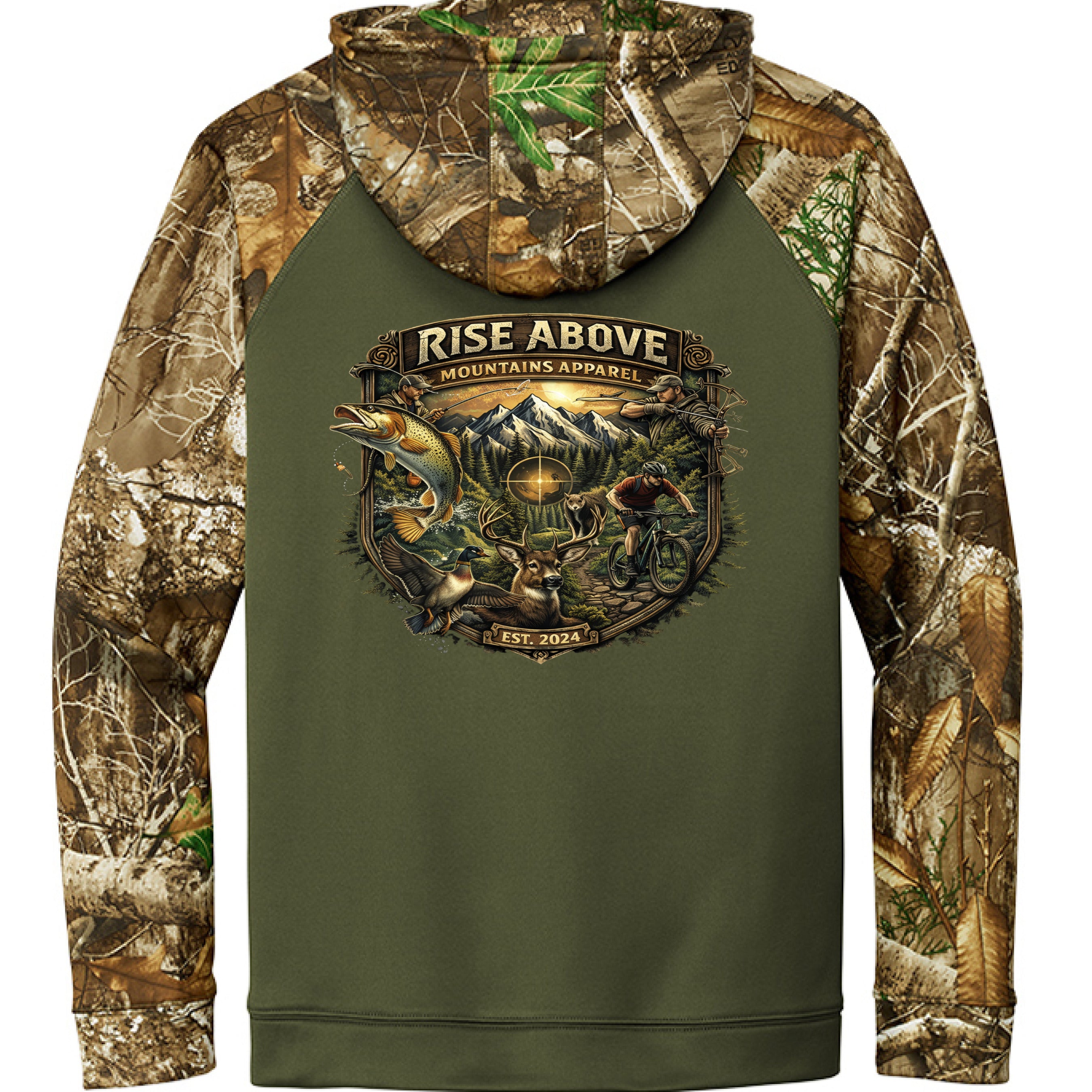 Olive Drab Green/ Realtree Edge - BACK