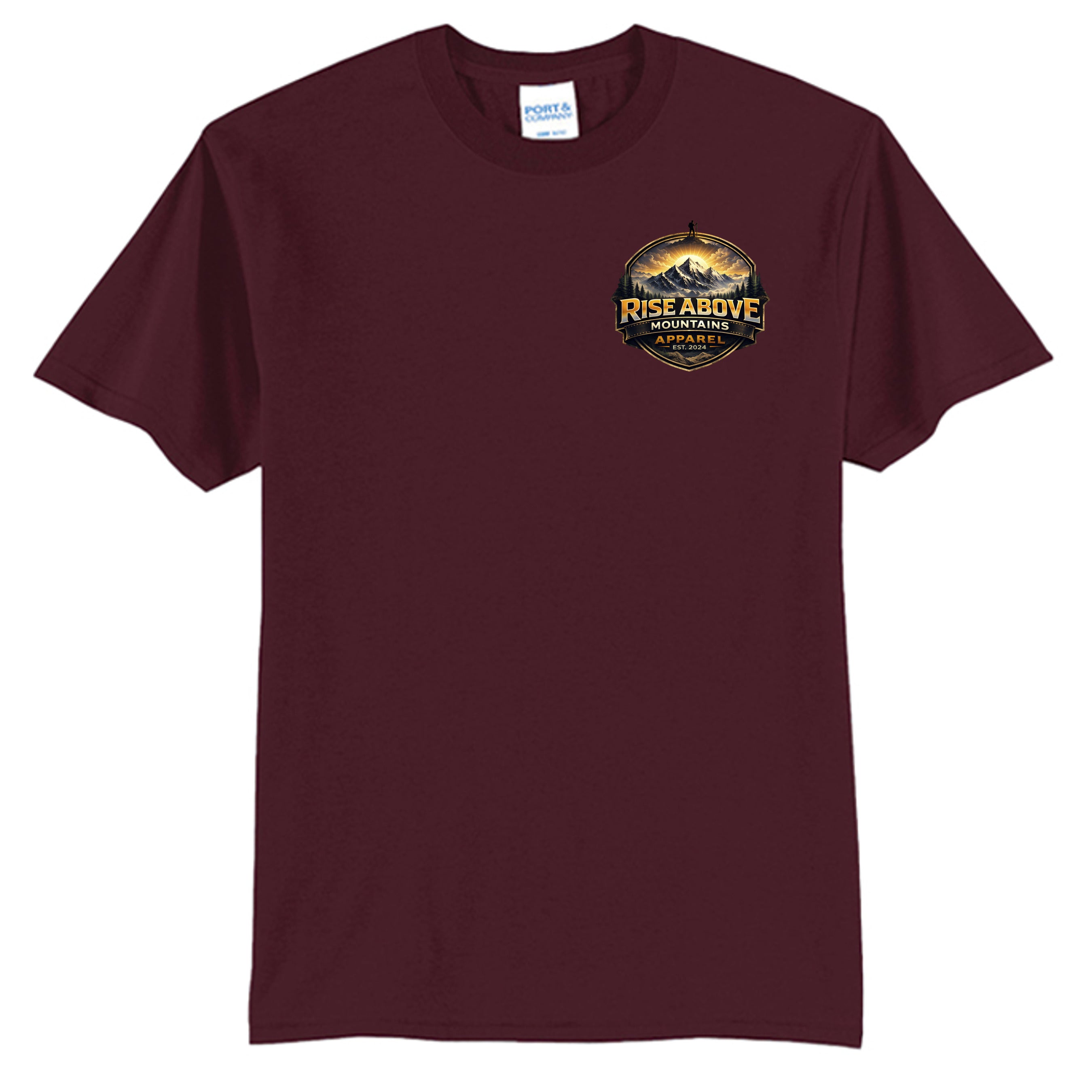Athletic Maroon - PC55T - FRONT