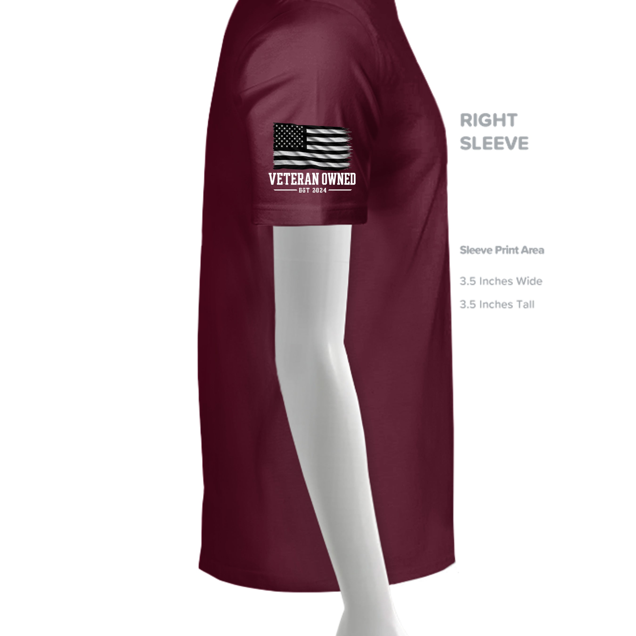MAROON - G500 - SLEEVE_RIGHT