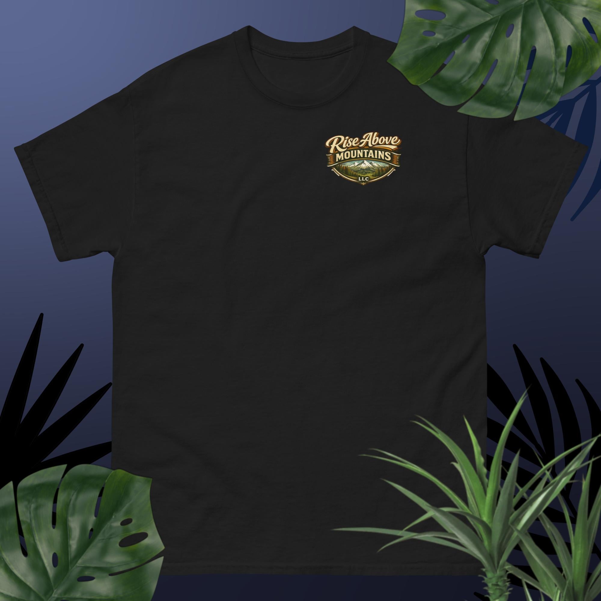 Unisex "Rise above adversity" classic tee - Rise Above Mountains LLC