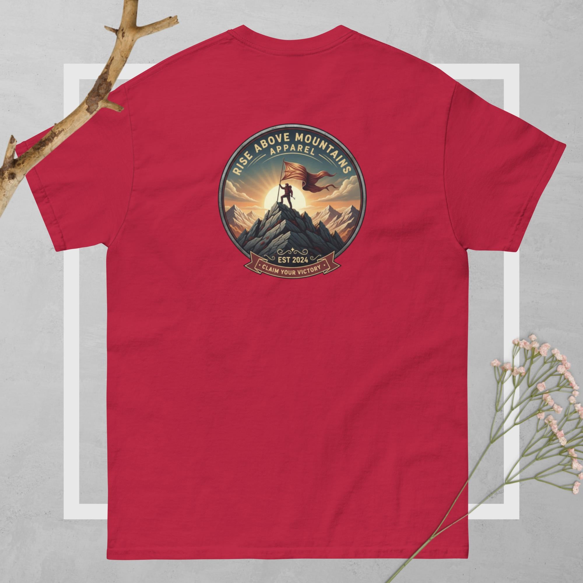 Unisex "Claim your victory" classic tee - Rise Above Mountains LLC