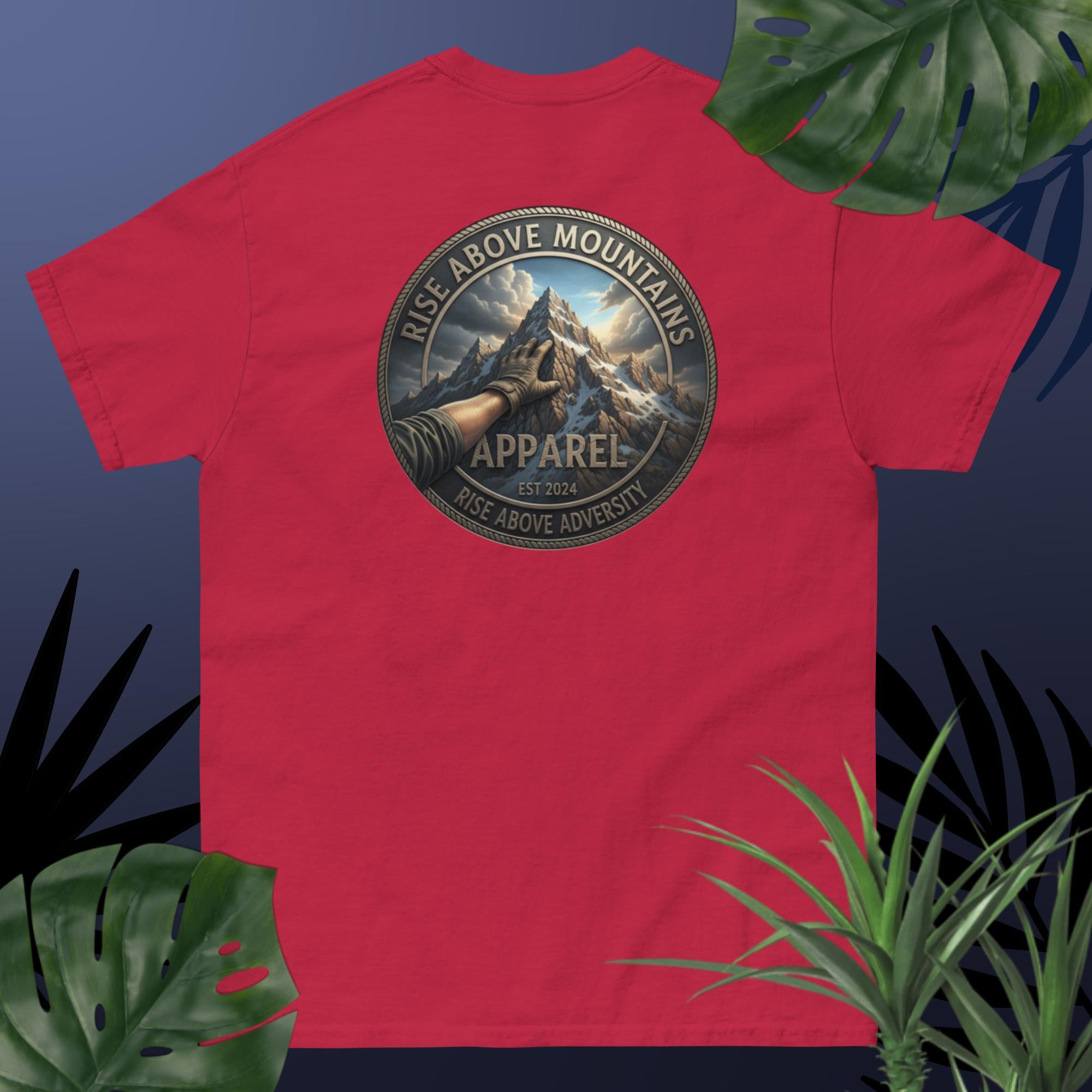 Unisex "Rise above adversity" classic tee - Rise Above Mountains LLC
