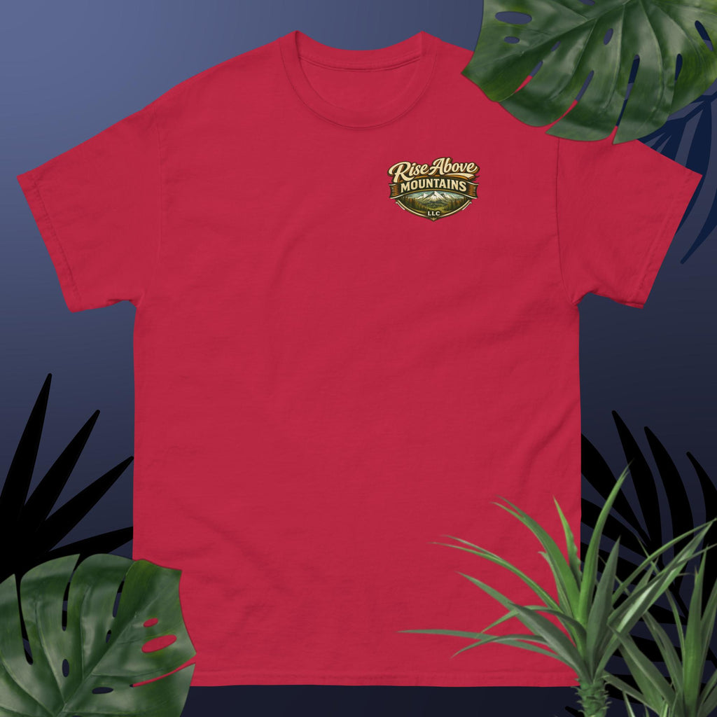 Unisex "Rise above adversity" classic tee - Rise Above Mountains LLC