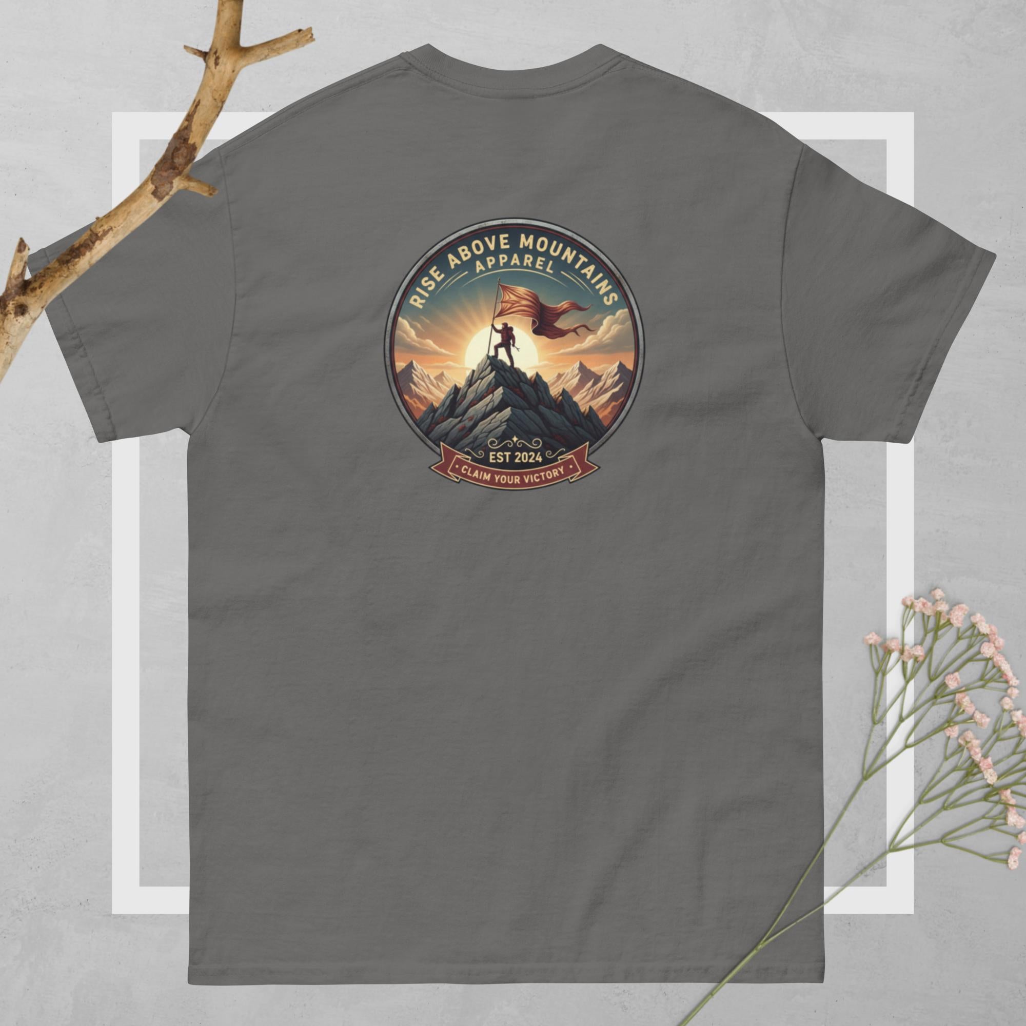 Unisex "Claim your victory" classic tee - Rise Above Mountains LLC