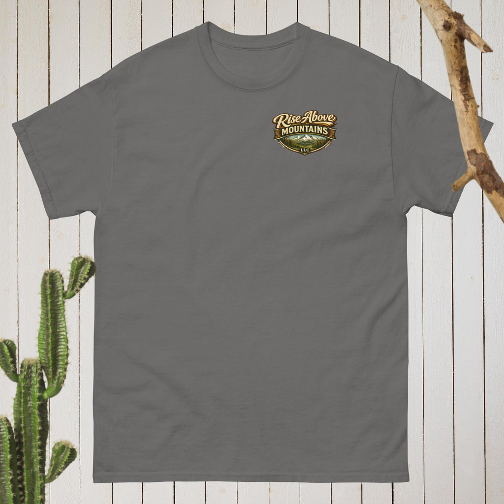 Unisex "Courage over comfort" classic tee - Rise Above Mountains LLC