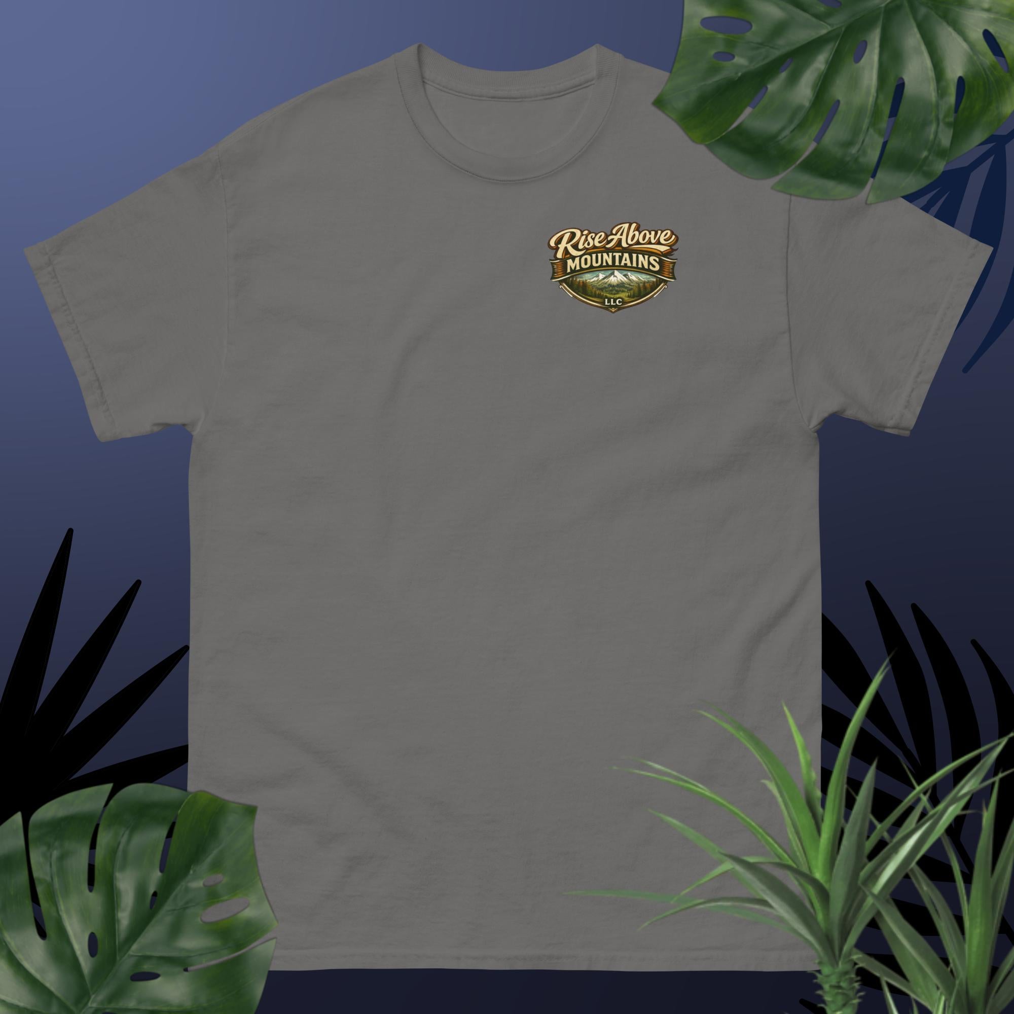 Unisex "Rise above adversity" classic tee - Rise Above Mountains LLC