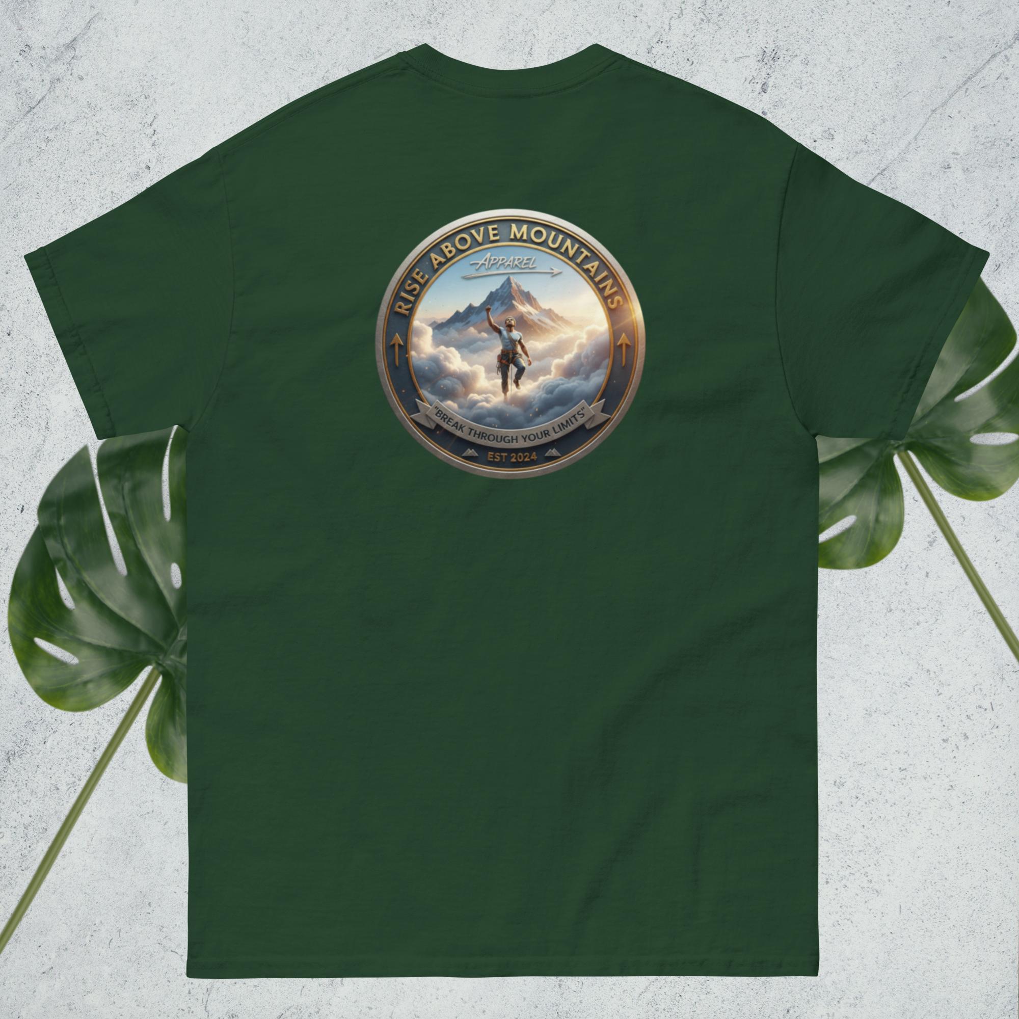 Unisex "Break through your limits" classic tee - Rise Above Mountains LLC