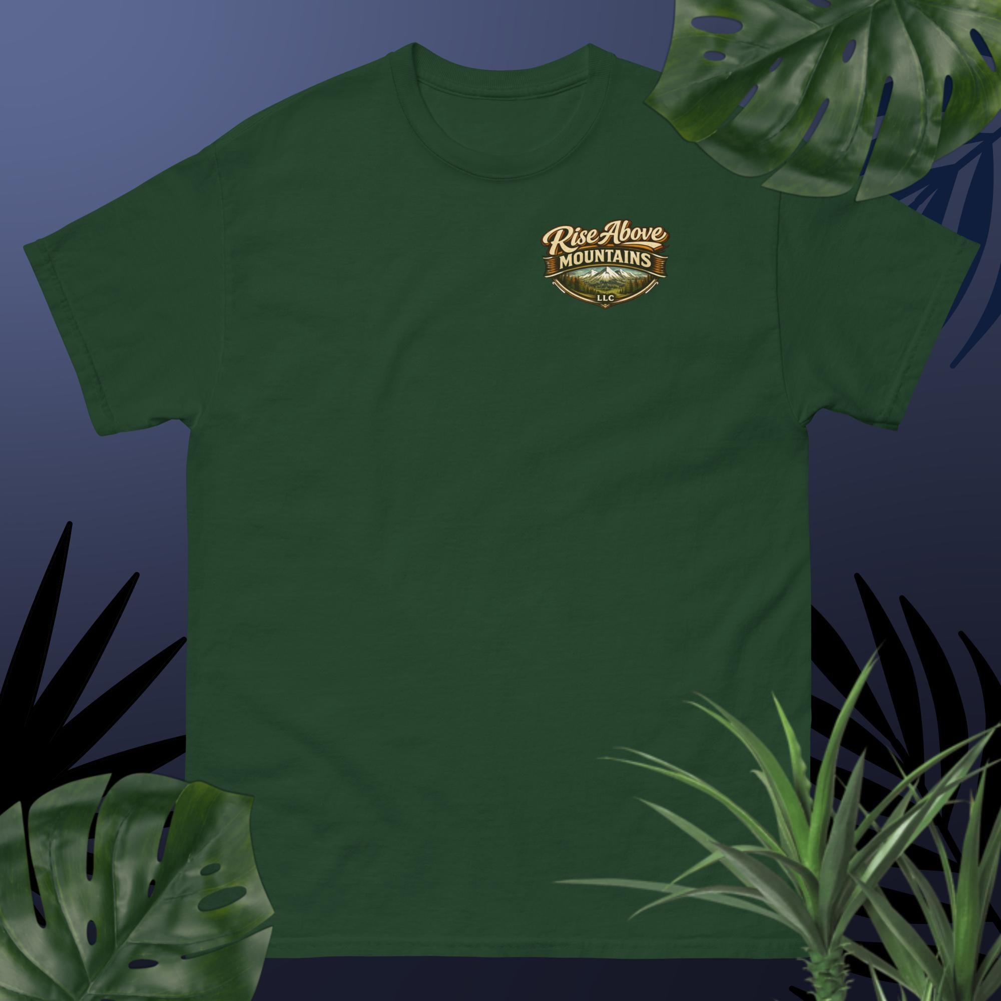 Unisex "Rise above adversity" classic tee - Rise Above Mountains LLC