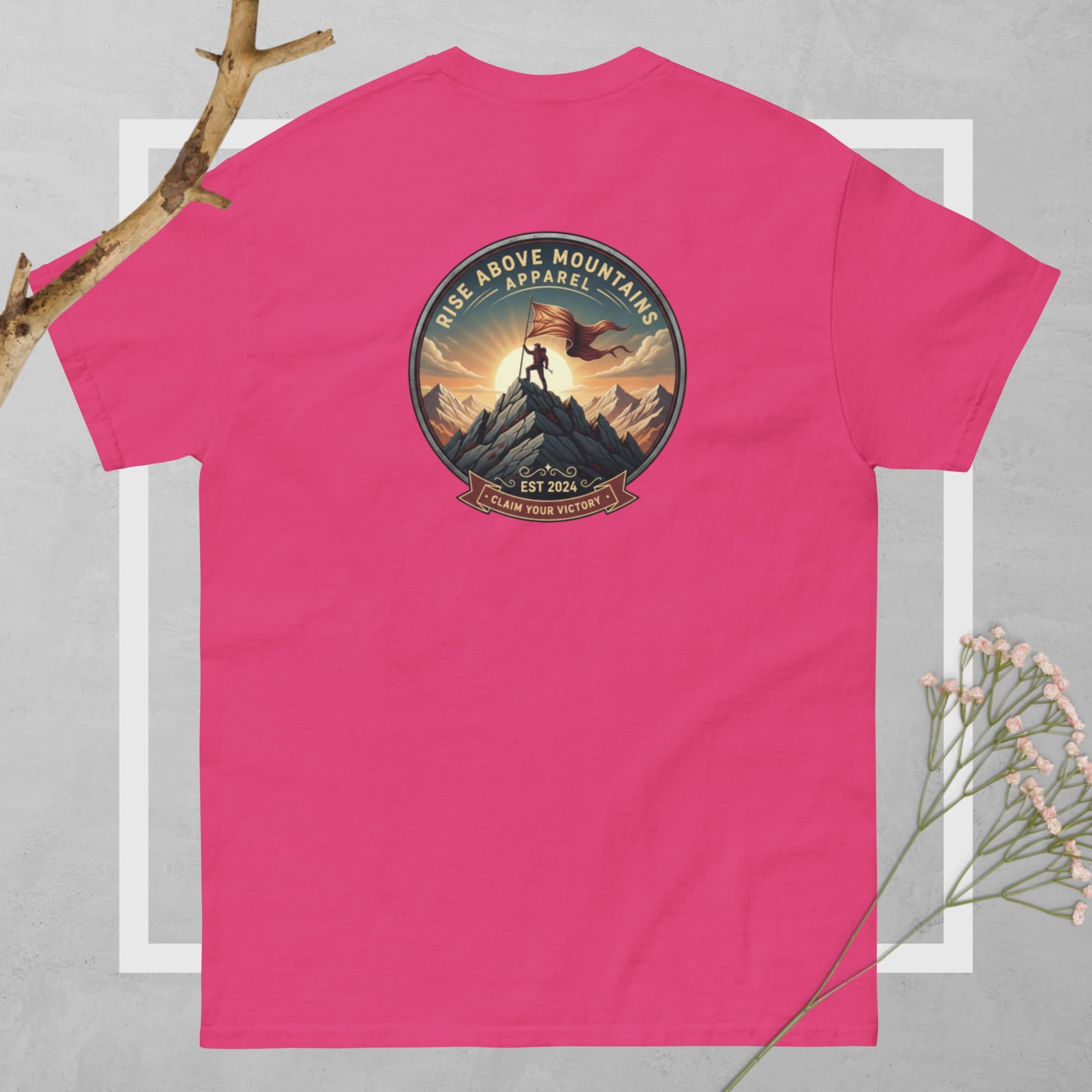 Unisex "Claim your victory" classic tee - Rise Above Mountains LLC