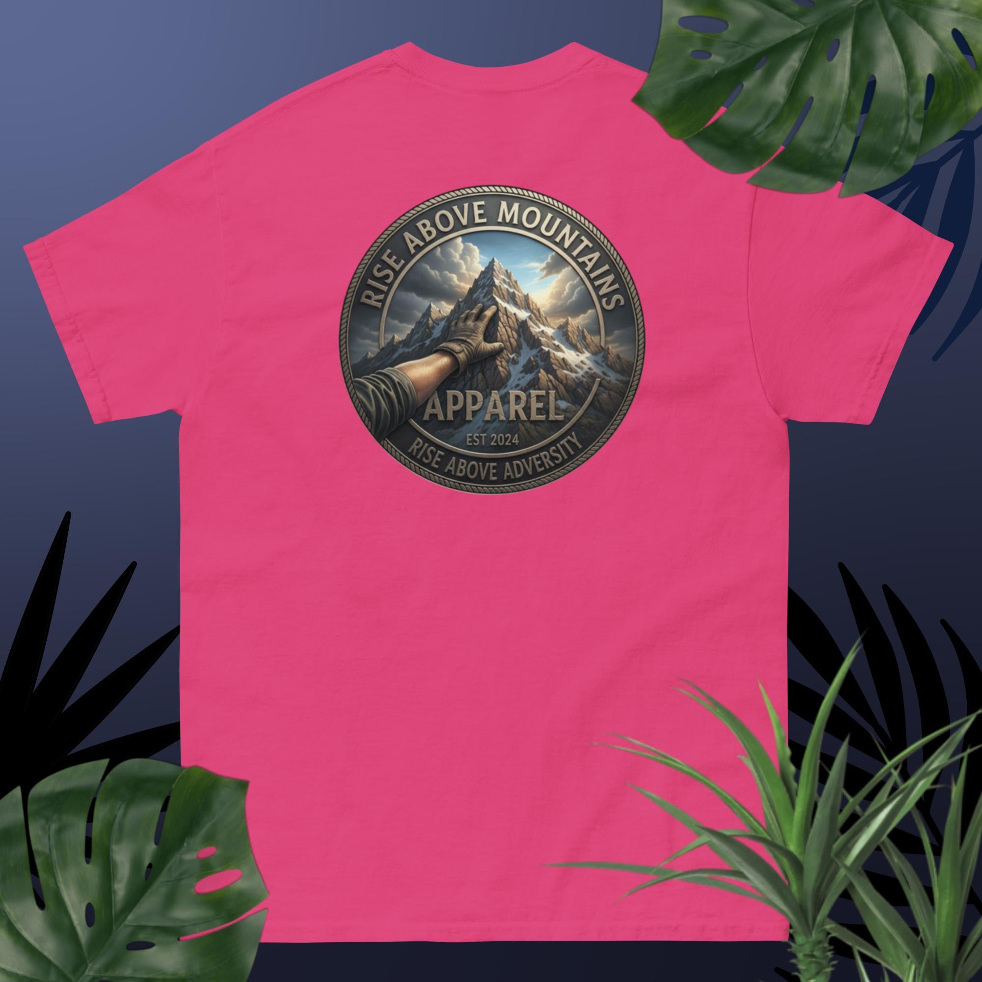 Unisex "Rise above adversity" classic tee - Rise Above Mountains LLC