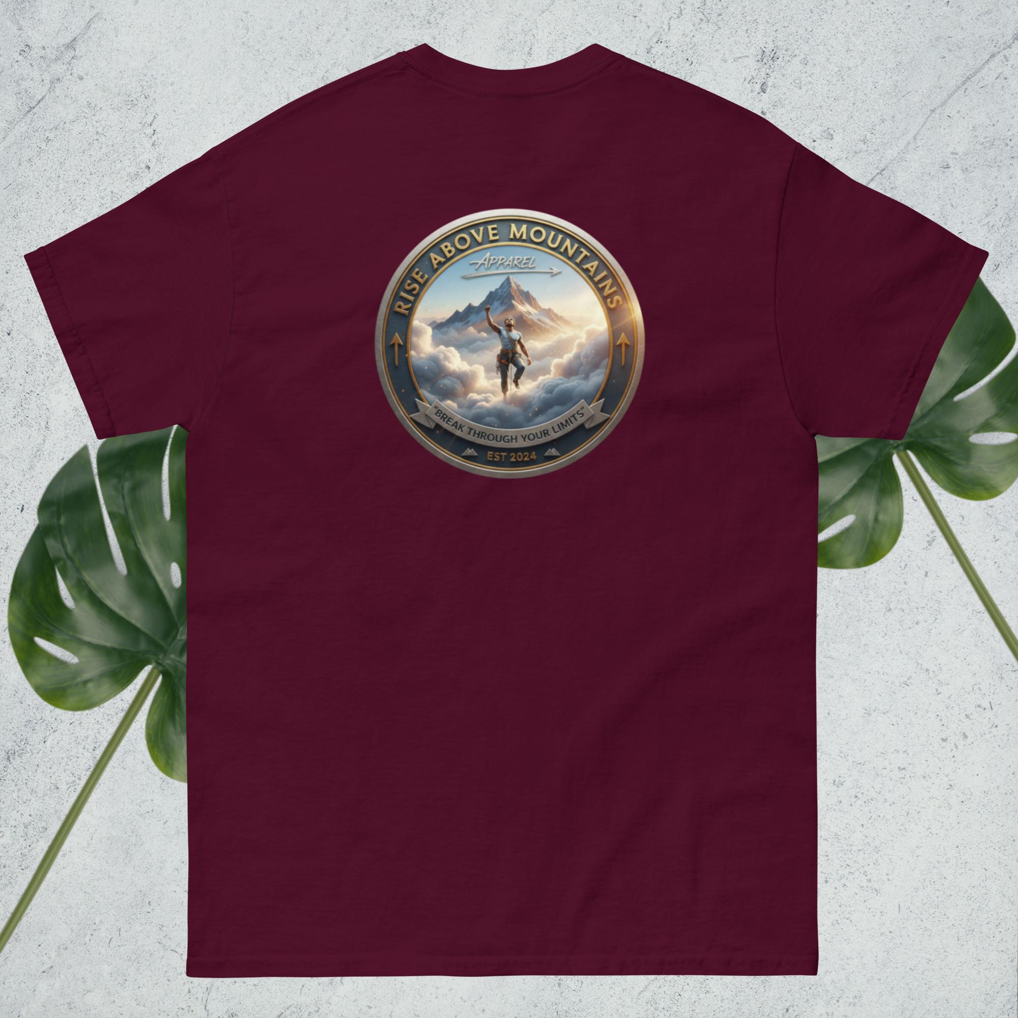 Unisex "Break through your limits" classic tee - Rise Above Mountains LLC