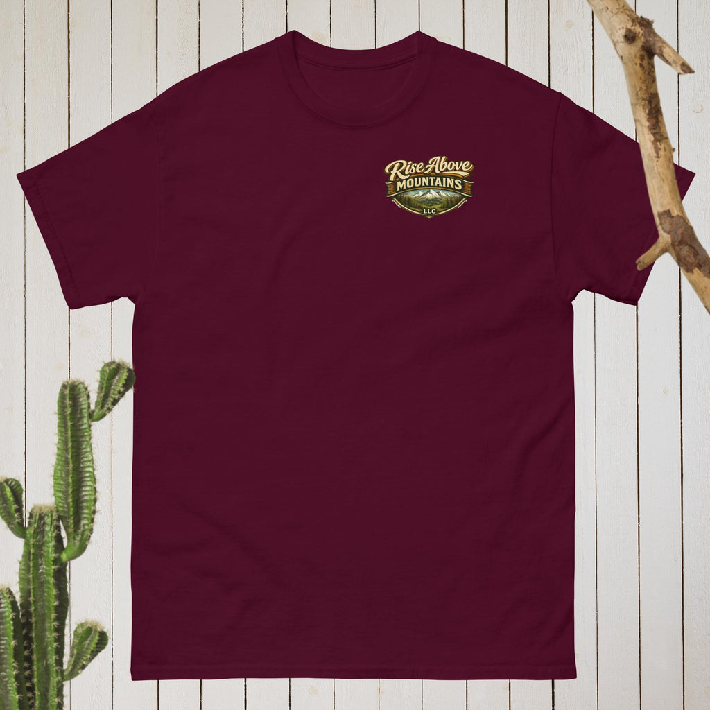 Unisex "Courage over comfort" classic tee - Rise Above Mountains LLC