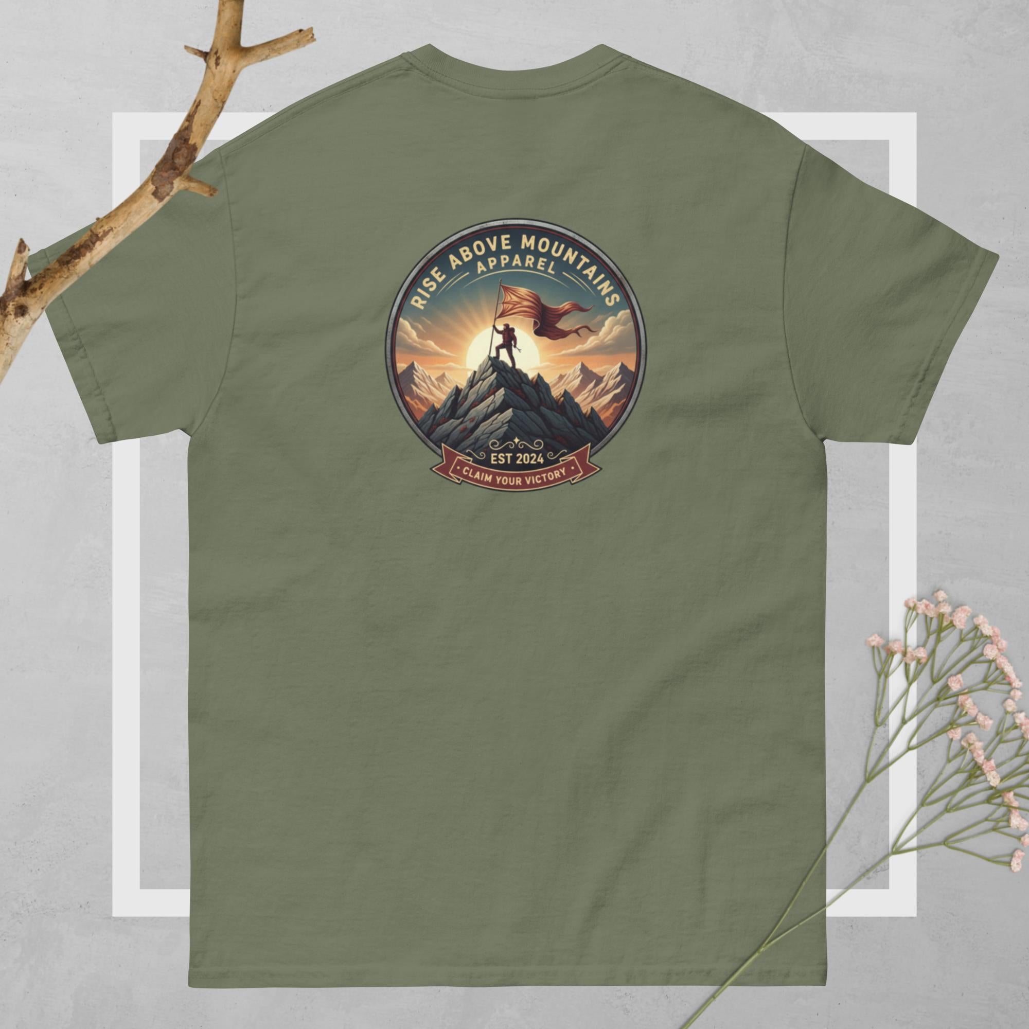 Unisex "Claim your victory" classic tee - Rise Above Mountains LLC