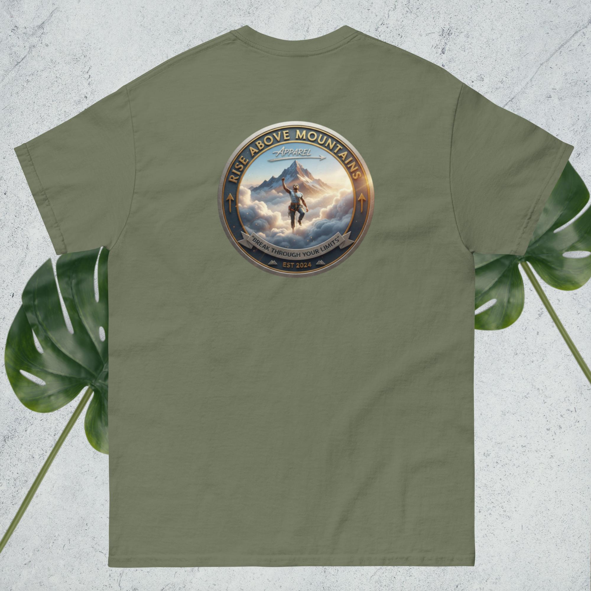 Unisex "Break through your limits" classic tee - Rise Above Mountains LLC