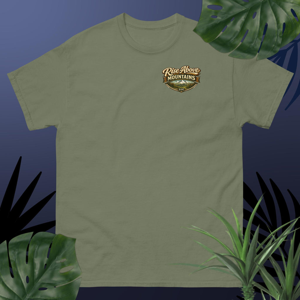 Unisex "Rise above adversity" classic tee - Rise Above Mountains LLC