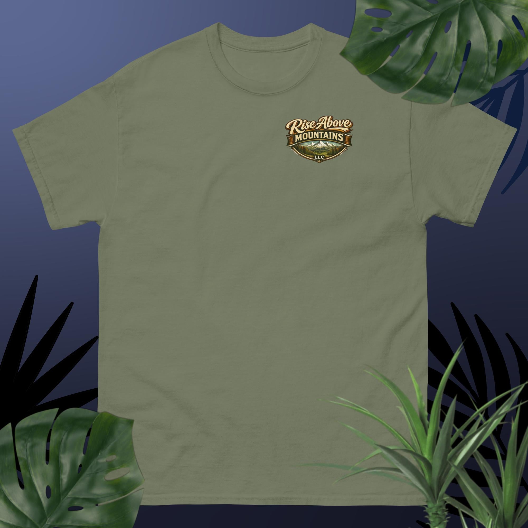 Unisex "Rise above adversity" classic tee - Rise Above Mountains LLC