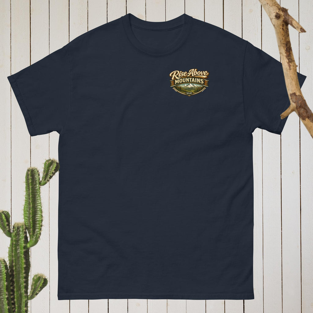 Unisex "Courage over comfort" classic tee - Rise Above Mountains LLC