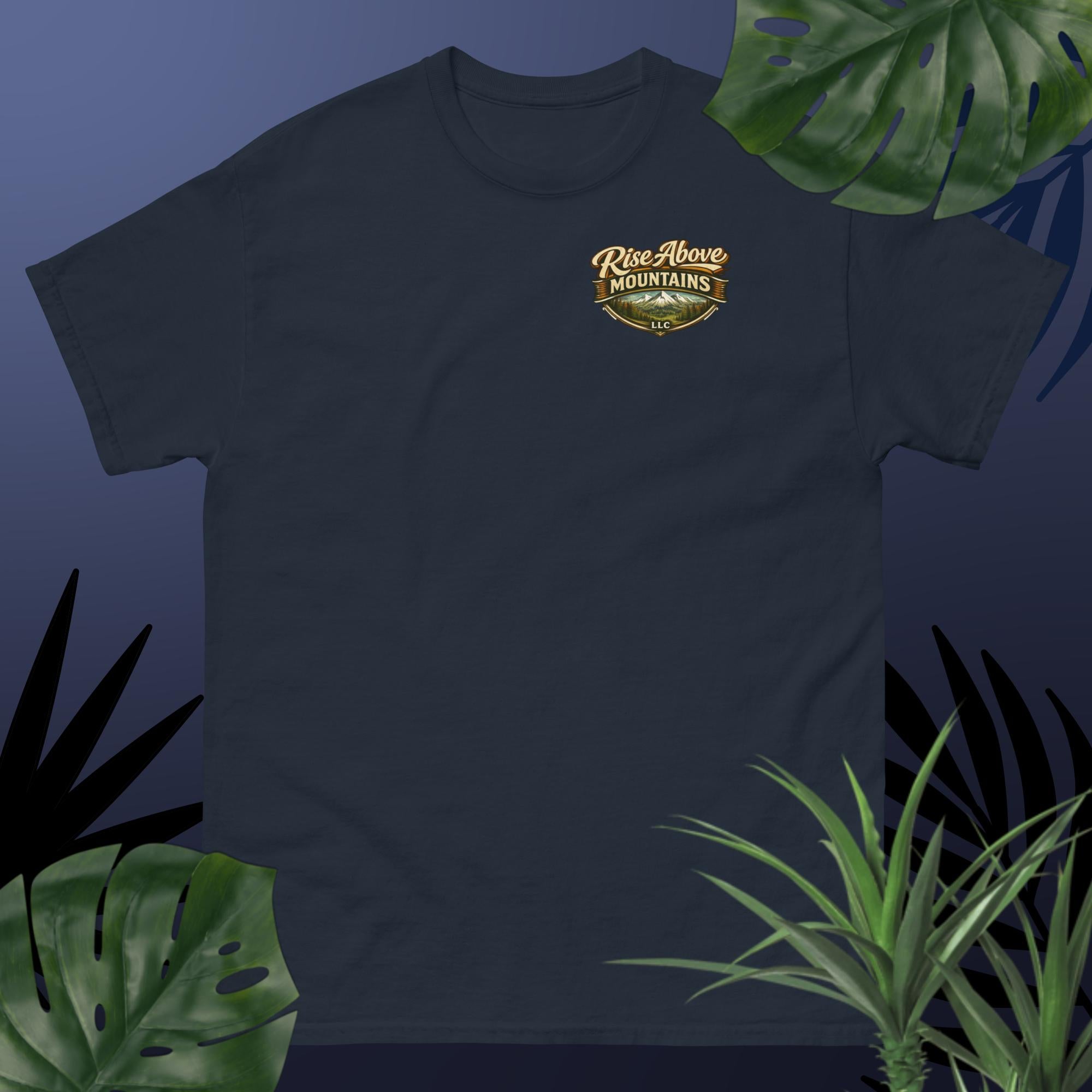 Unisex "Rise above adversity" classic tee - Rise Above Mountains LLC