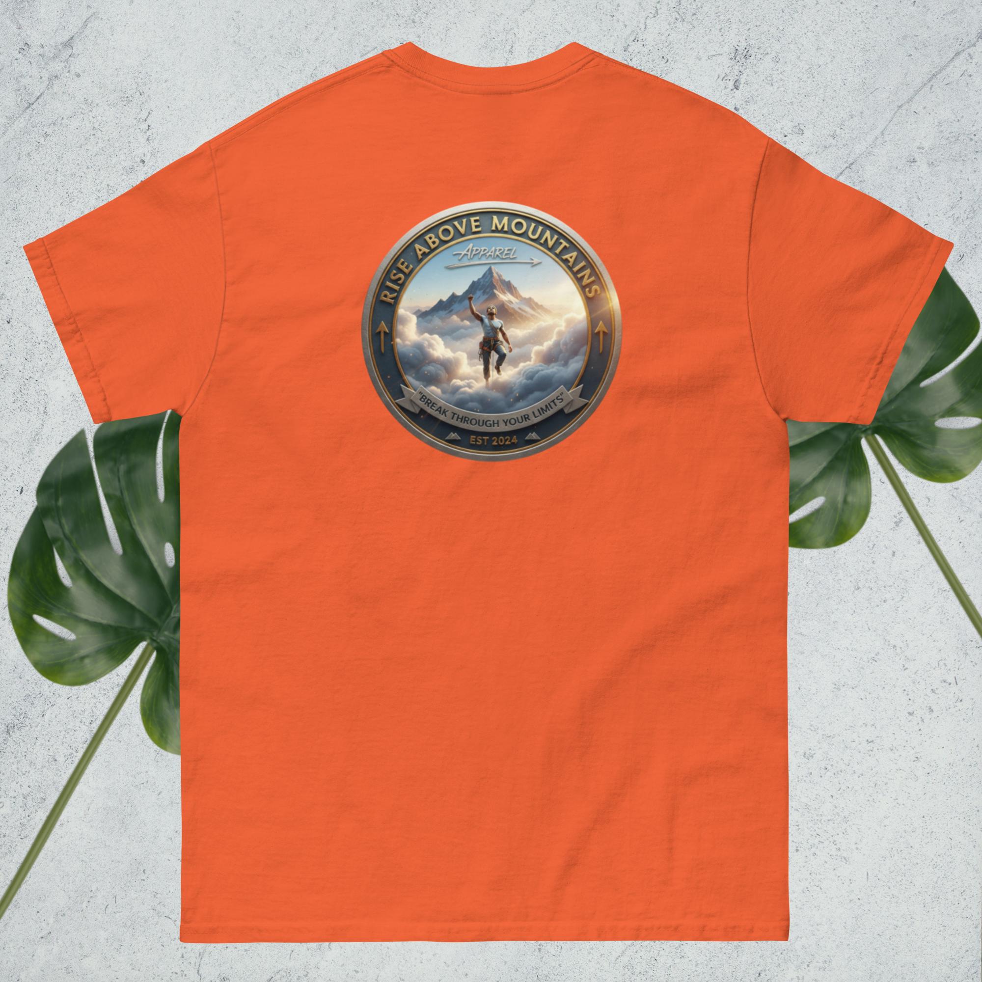 Unisex "Break through your limits" classic tee - Rise Above Mountains LLC