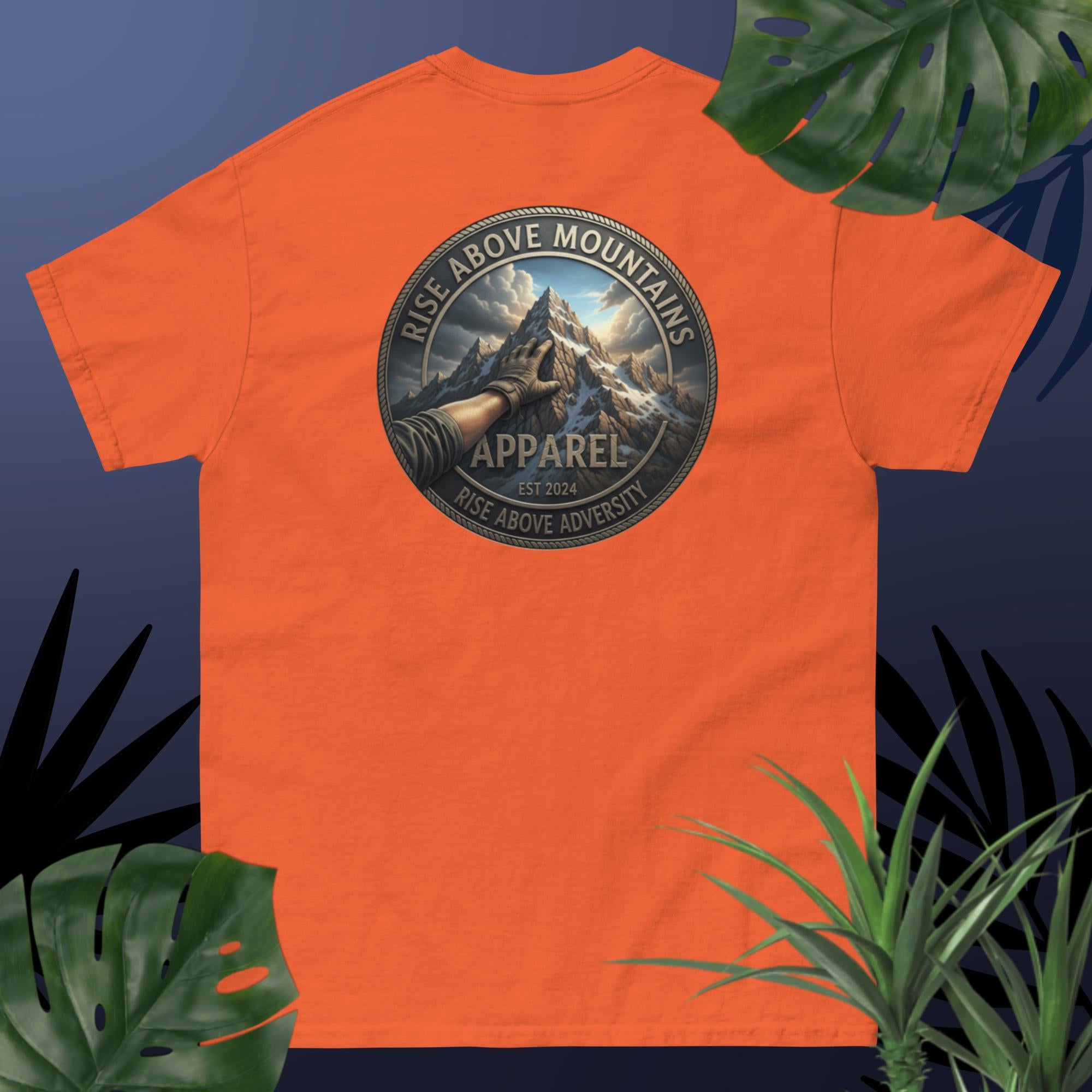 Unisex "Rise above adversity" classic tee - Rise Above Mountains LLC