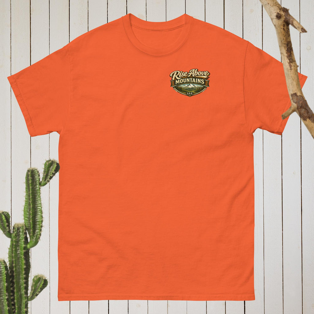 Unisex "Courage over comfort" classic tee - Rise Above Mountains LLC