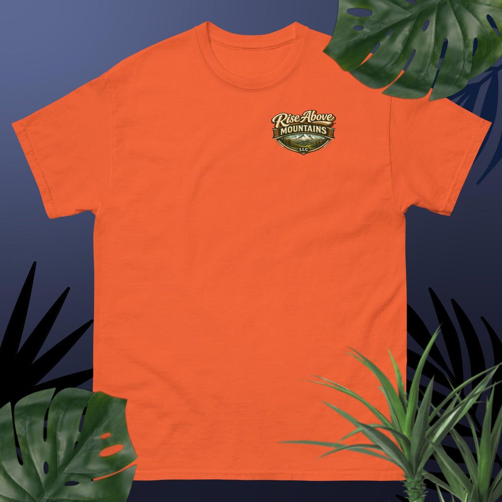 Unisex "Rise above adversity" classic tee - Rise Above Mountains LLC