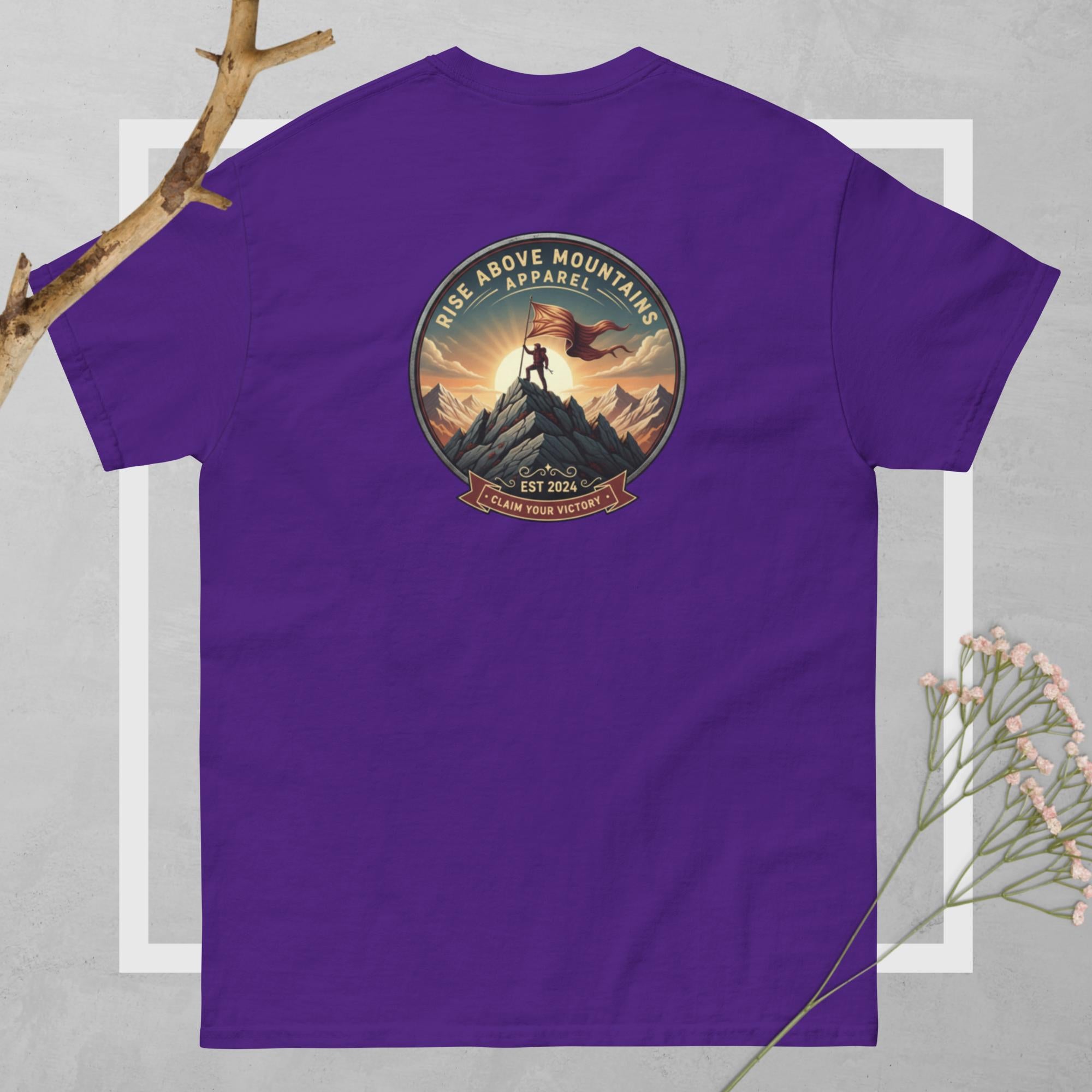 Unisex "Claim your victory" classic tee - Rise Above Mountains LLC